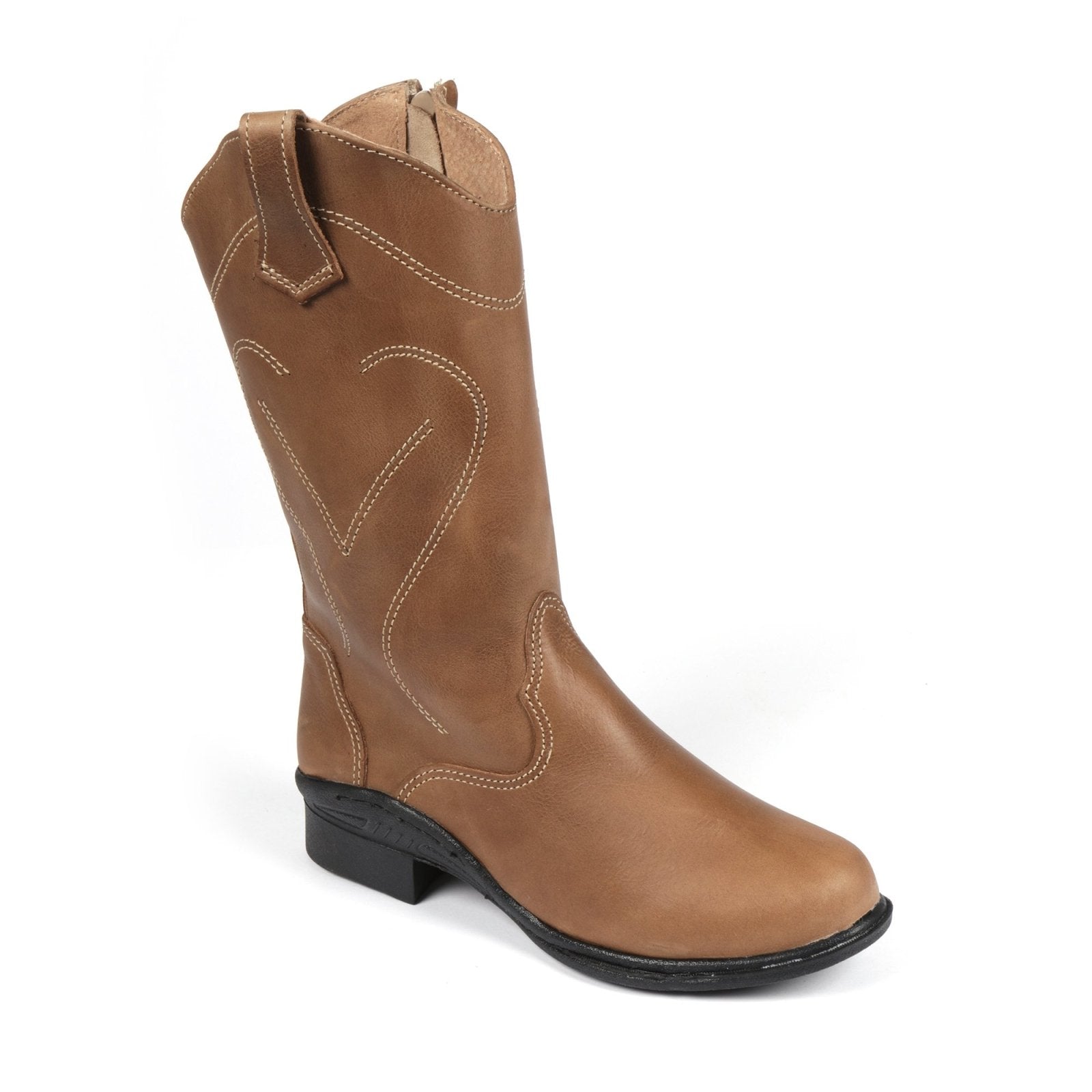 Freestyle Cowboy Ladies Premium Leather Boot - Freestyle SA Proudly local leather boots veldskoens vellies leather shoes suede veldskoens