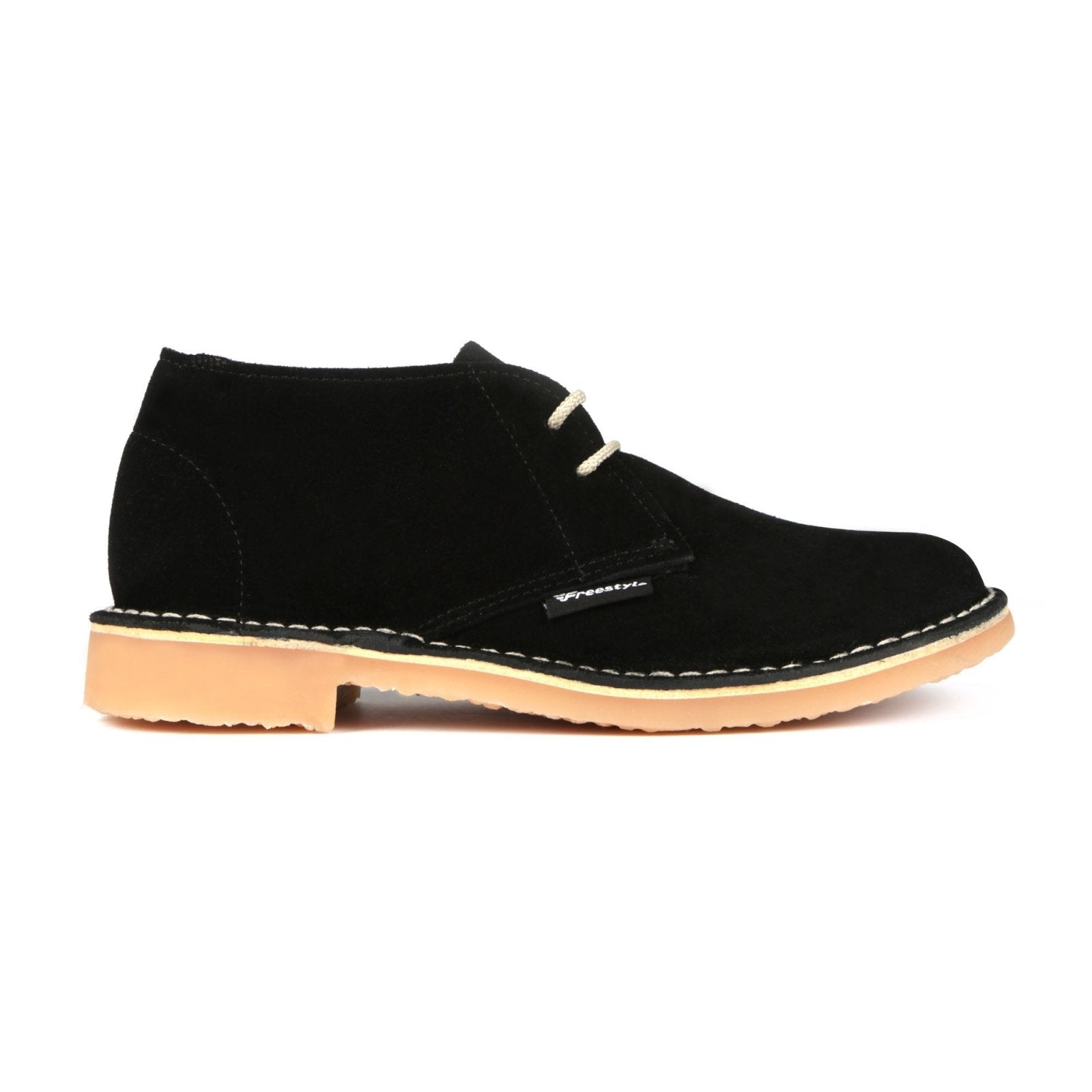 Hunter Vellie Unisex Premium Suede Veldskoen - Black - Freestyle SA Proudly local vellies leather boots veldskoens vellies leather shoes suede veldskoens