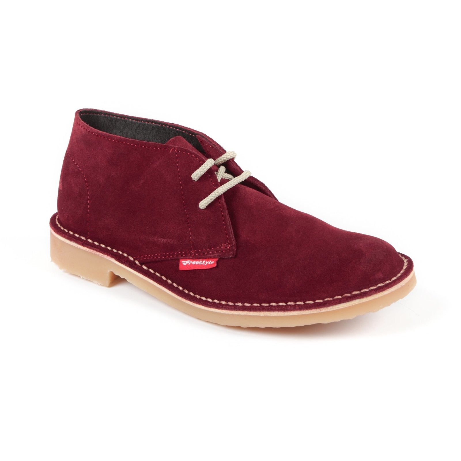 Hunter Vellie Unisex Premium Suede Veldskoen - Burgundy - Freestyle SA Proudly local vellies leather boots veldskoens vellies leather shoes suede veldskoens