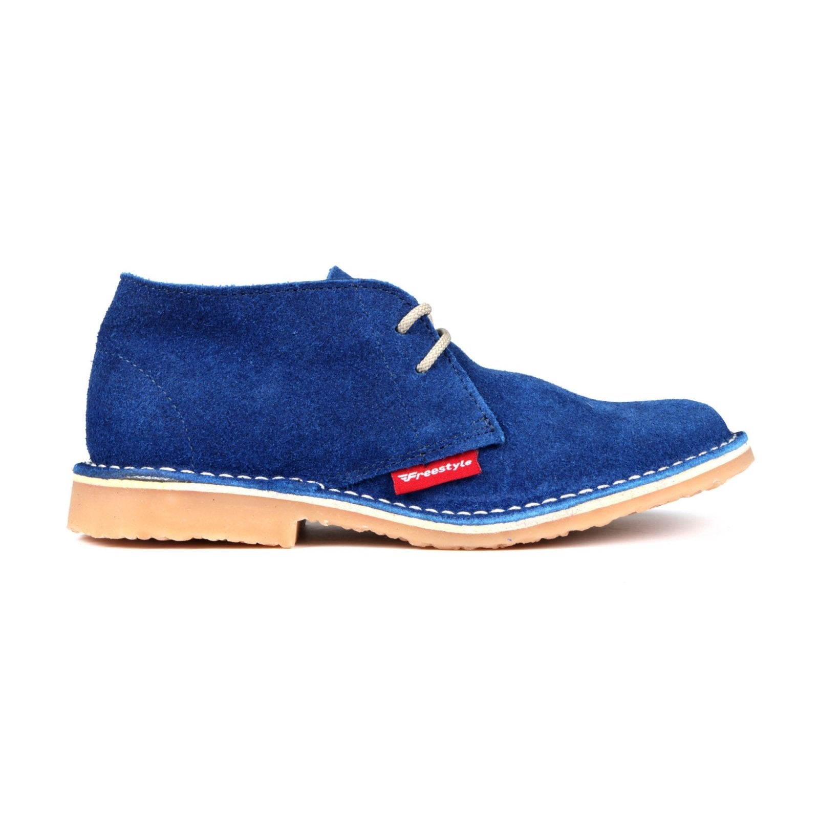 Hunter Vellie Unisex Premium Suede Veldskoen - Cobalt Blue - Freestyle SA Proudly local vellies leather boots veldskoens vellies leather shoes suede veldskoens