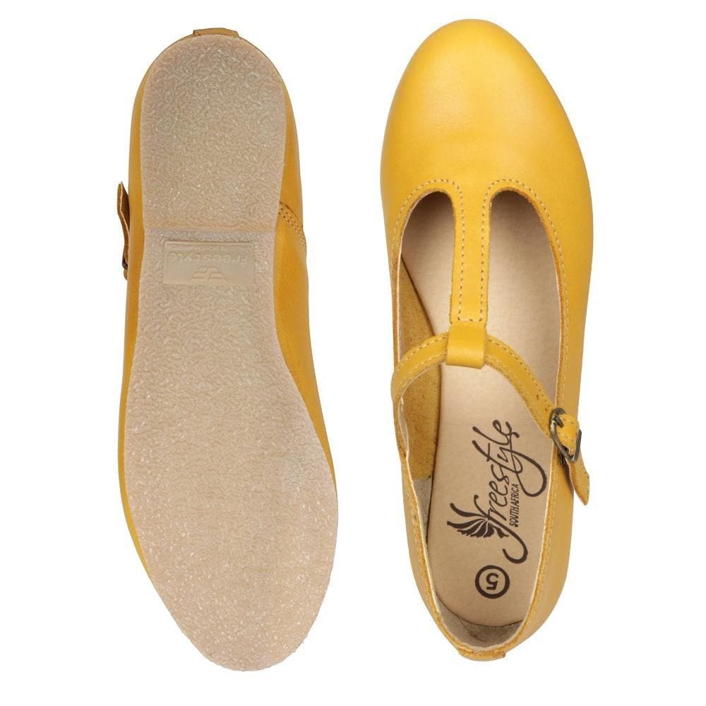 Katie T-Bar - Freestyle SA Proudly local leather boots veldskoens vellies leather shoes suede veldskoens