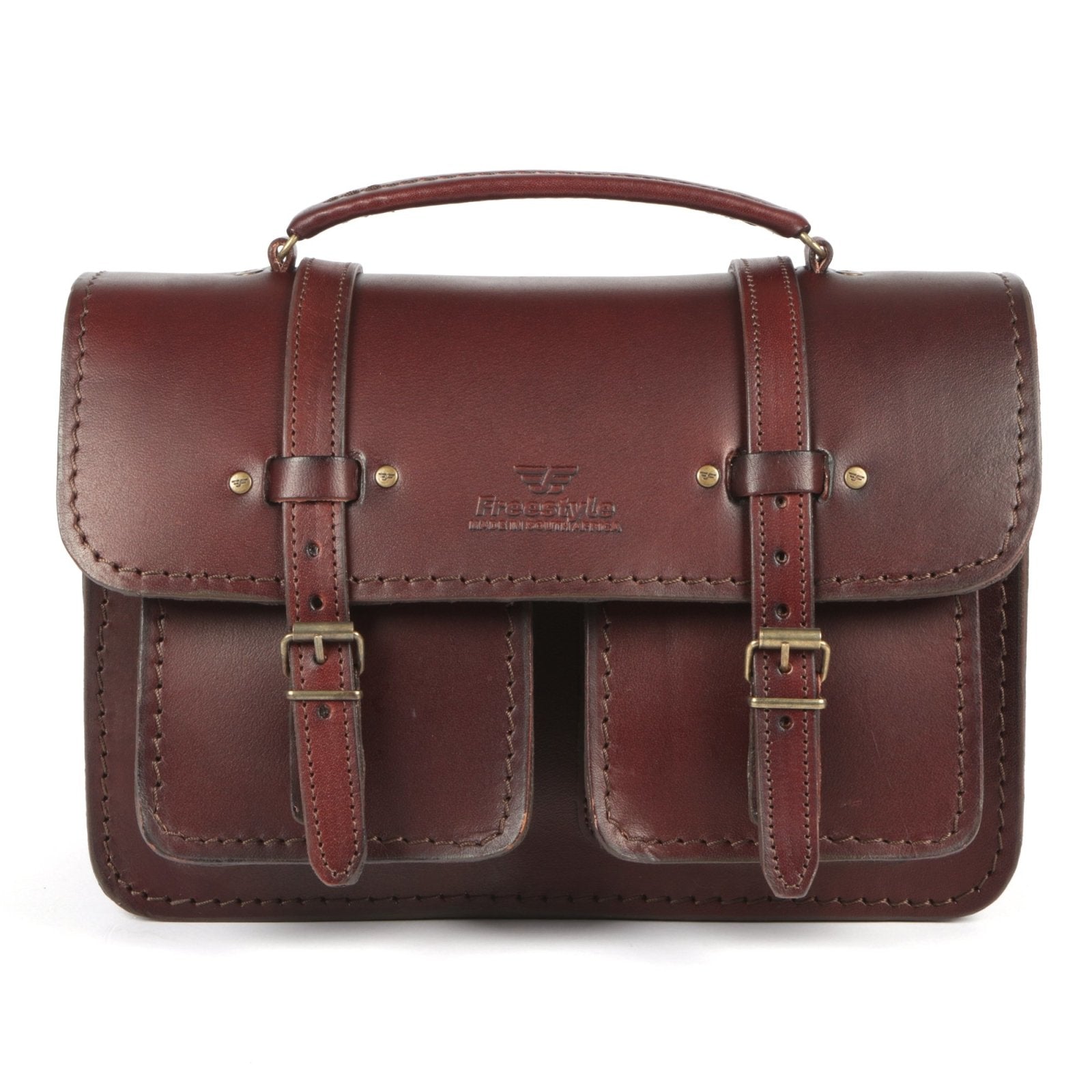 Saddle Bag Hand-Dyed Natural Leather Bag - Freestyle SA Proudly local leather boots veldskoens vellies leather shoes suede veldskoens