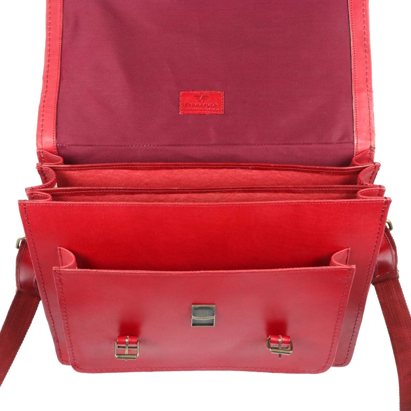 Scholar III vegetable-tanned leather satchel - Freestyle SA Proudly local leather boots veldskoens vellies leather shoes suede veldskoens