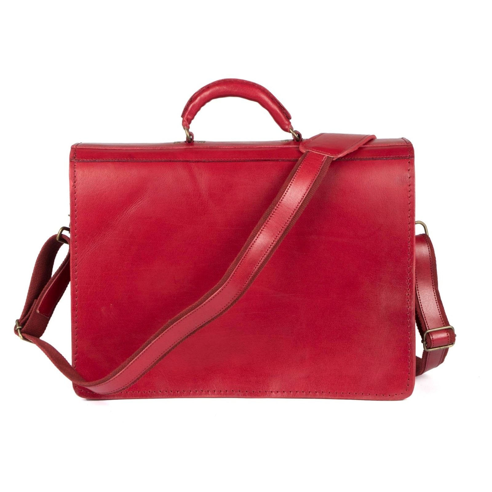 Scholar III vegetable-tanned leather satchel - Freestyle SA Proudly local leather boots veldskoens vellies leather shoes suede veldskoens