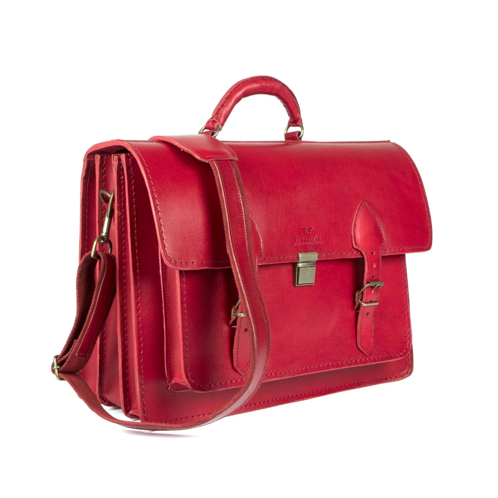 Scholar III vegetable-tanned leather satchel - Freestyle SA Proudly local leather boots veldskoens vellies leather shoes suede veldskoens