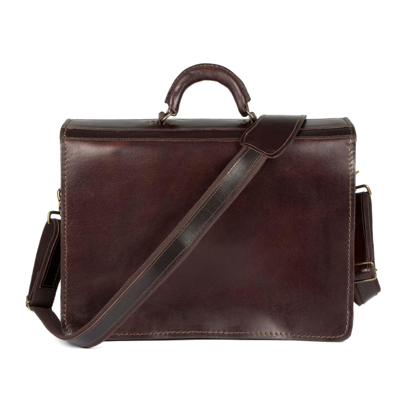 Scholar III vegetable-tanned leather satchel - Freestyle SA Proudly local leather boots veldskoens vellies leather shoes suede veldskoens