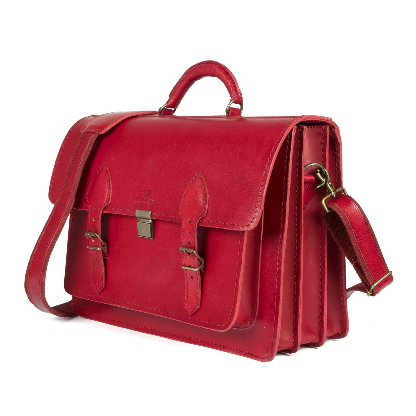 Scholar III vegetable-tanned leather satchel - Freestyle SA Proudly local leather boots veldskoens vellies leather shoes suede veldskoens