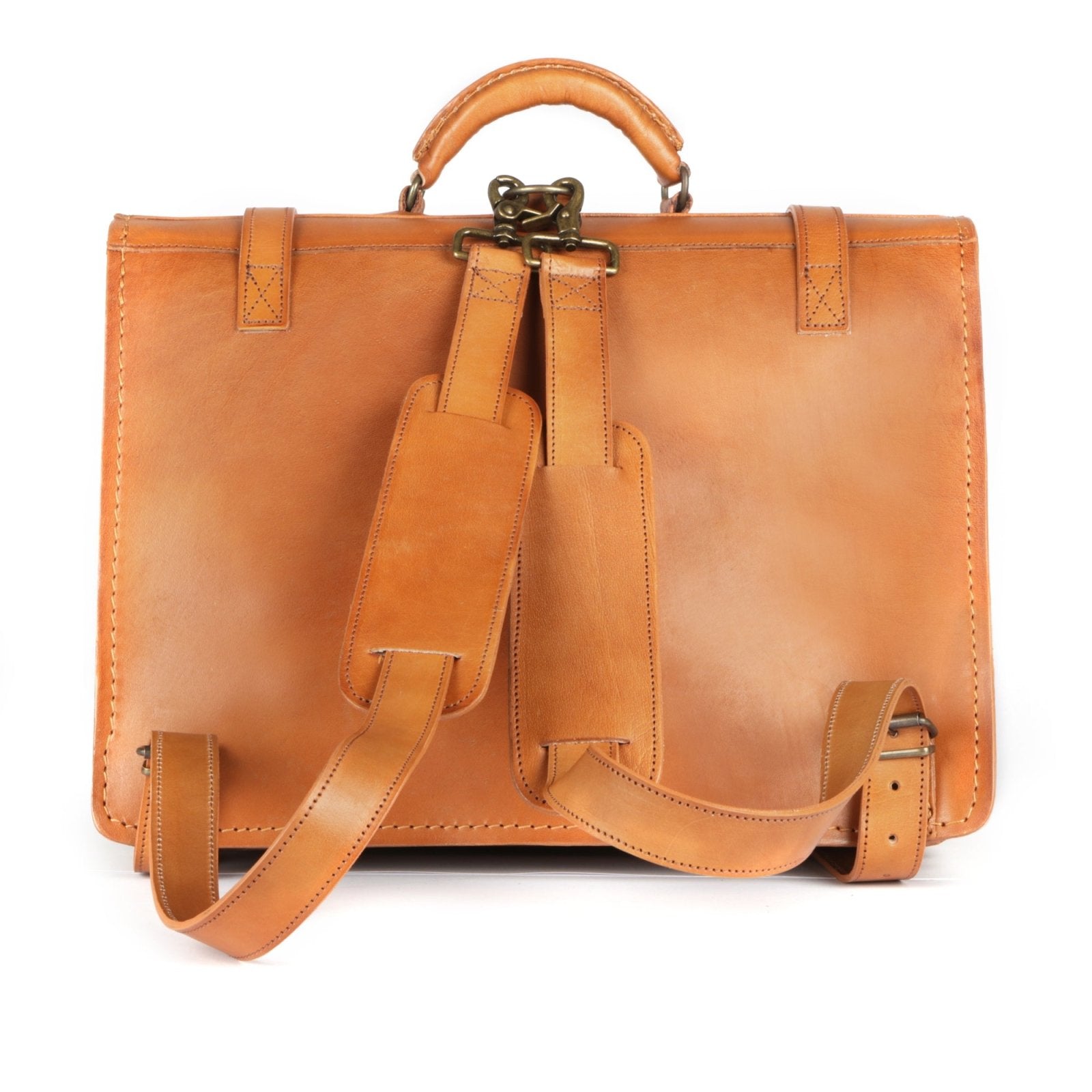 Scholar V vegetable-tanned leather satchel - Freestyle SA Proudly local leather boots veldskoens vellies leather shoes suede veldskoens