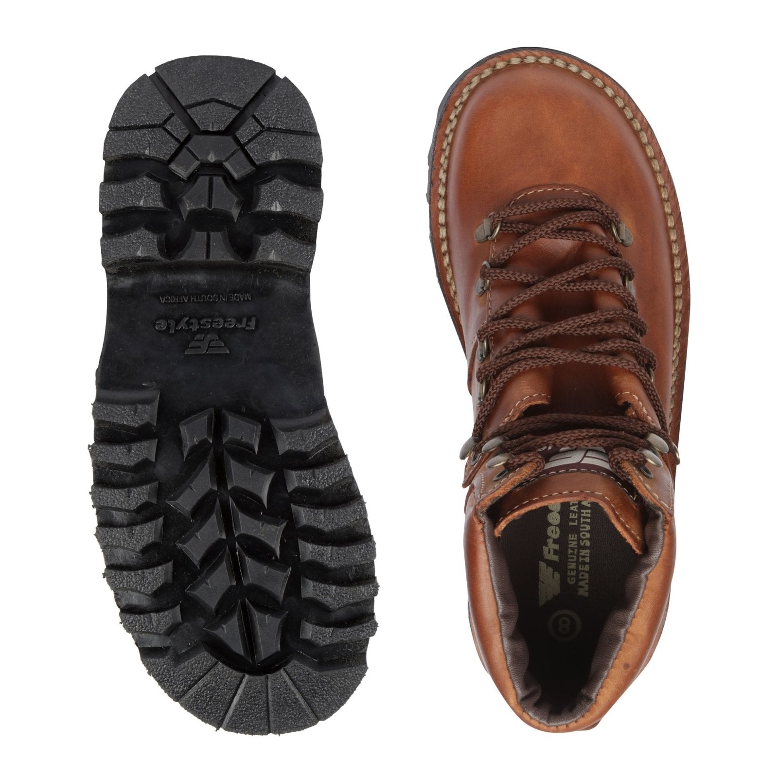 Seamus DKW Men's Premium Leather Boot w/ Cleated sole - Freestyle SA Proudly local leather boots veldskoens vellies leather shoes suede veldskoens