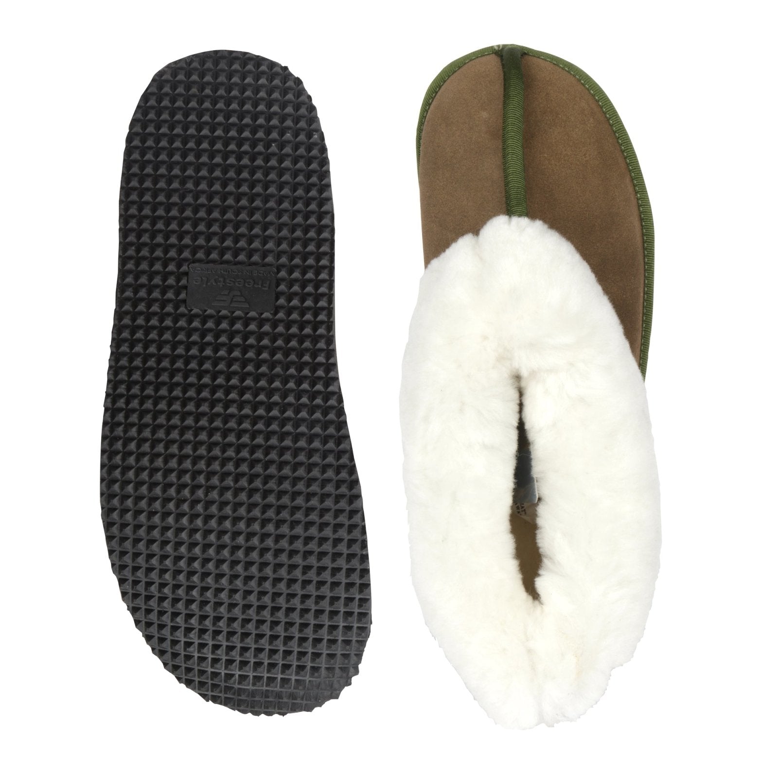 Sneeubok Men's Premium Suede Woolen Slipper - Freestyle SA Proudly local Apparel & Accessories leather boots veldskoens vellies leather shoes suede veldskoens