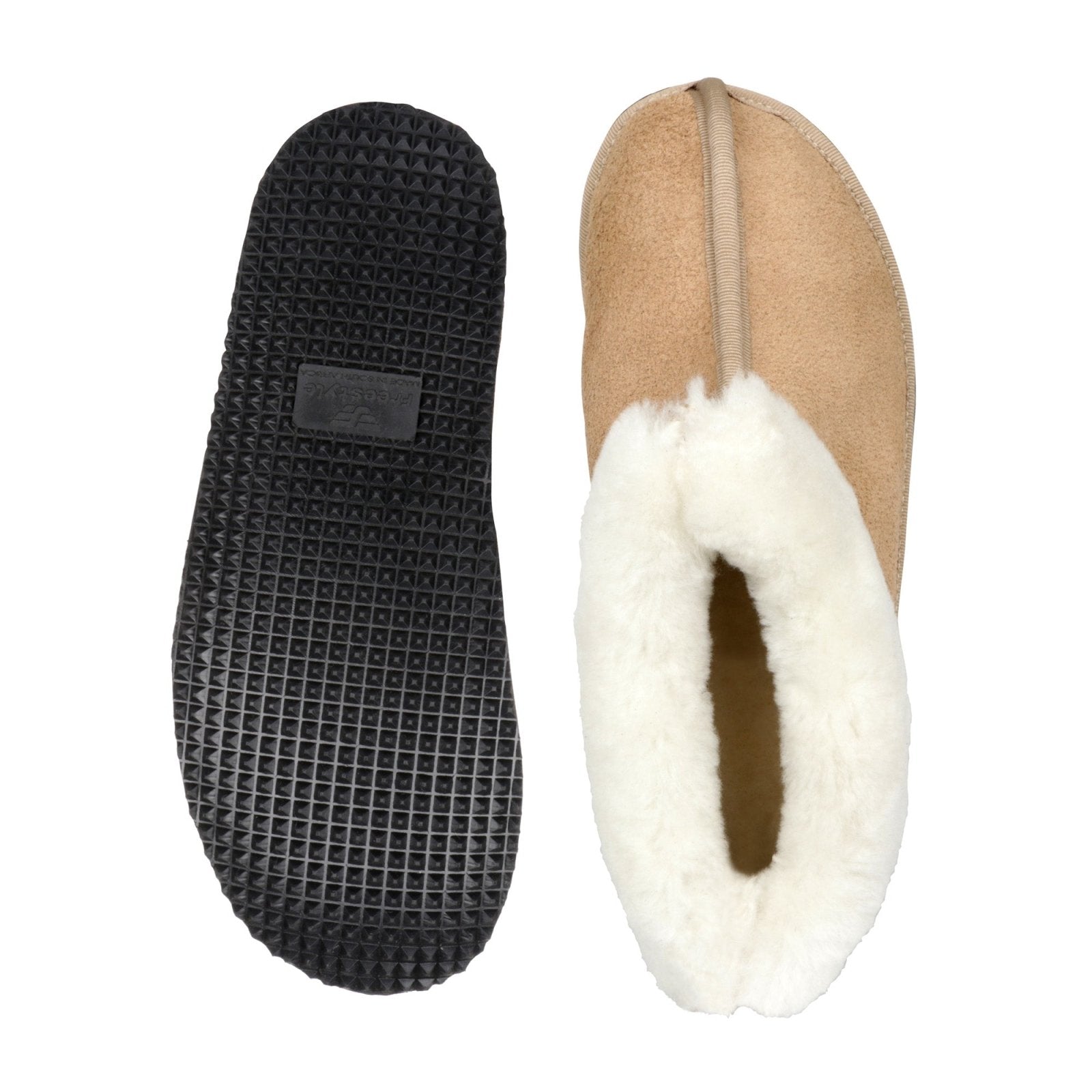 Sneeubok Men's Woolen Slipper - Freestyle SA Proudly local Apparel & Accessories leather boots veldskoens vellies leather shoes suede veldskoens