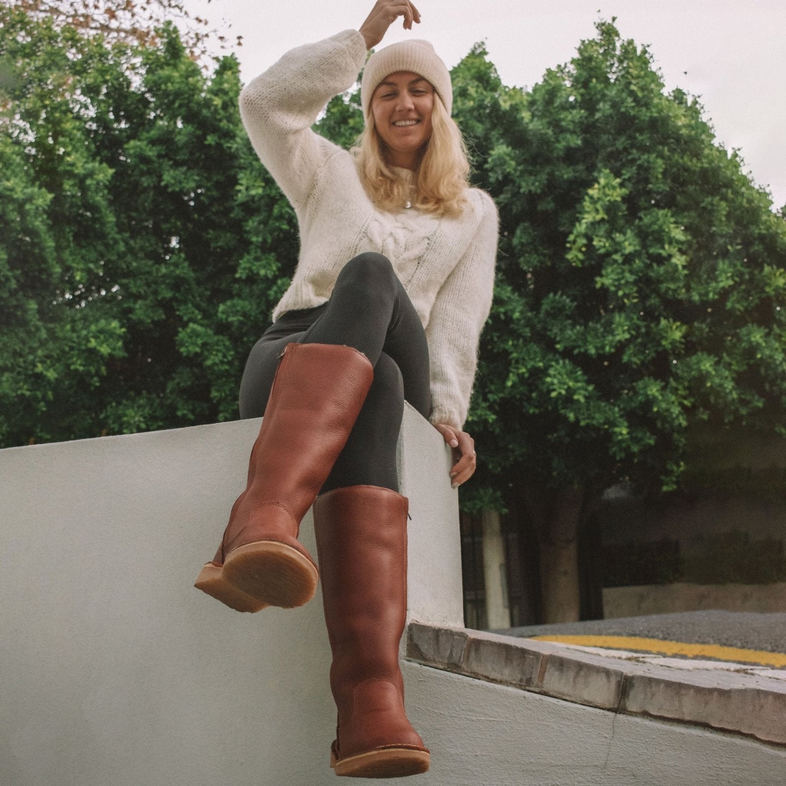 Stella 100% wool-lined premium leather ladies boot - Freestyle SA Proudly local leather boots veldskoens vellies leather shoes suede veldskoens