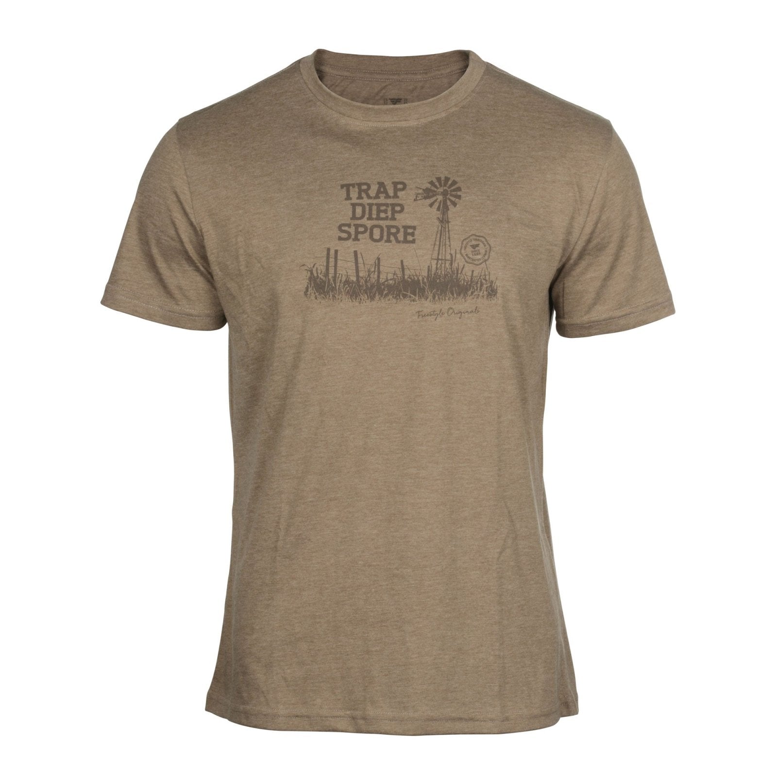 Tee Brown Windpomp on Brown melange #3