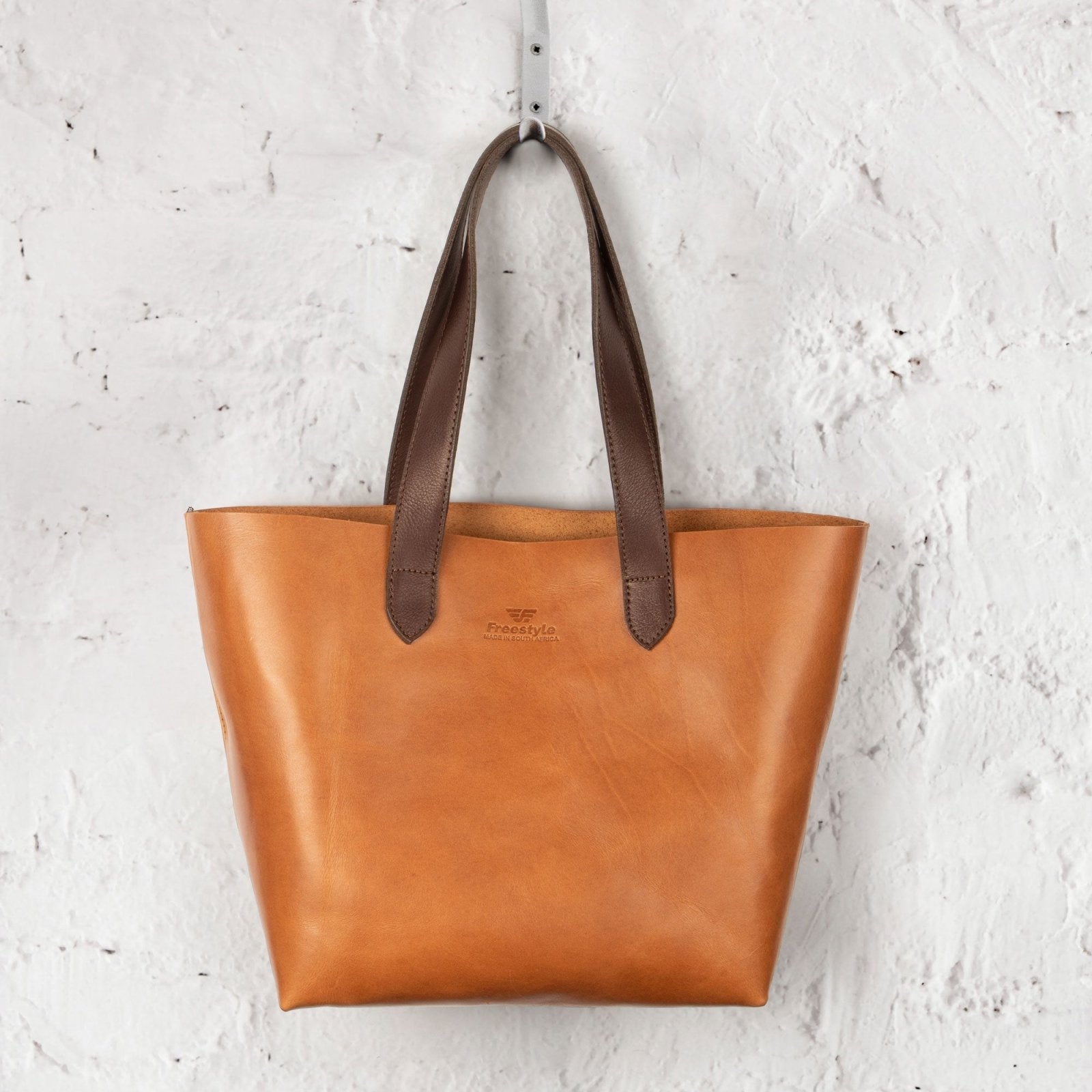 Vega Unlined Premium Leather Shopper Bag - Freestyle SA Proudly local leather boots veldskoens vellies leather shoes suede veldskoens