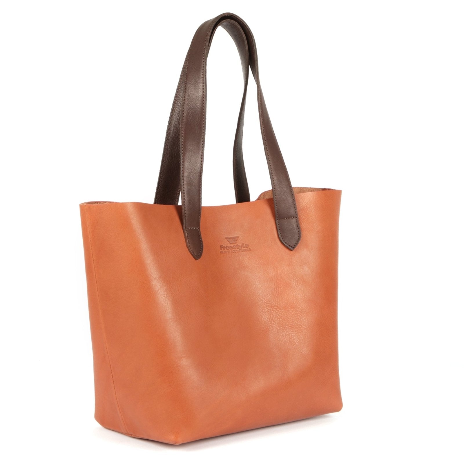 Vega Unlined Premium Leather Shopper Bag - Freestyle SA Proudly local leather boots veldskoens vellies leather shoes suede veldskoens