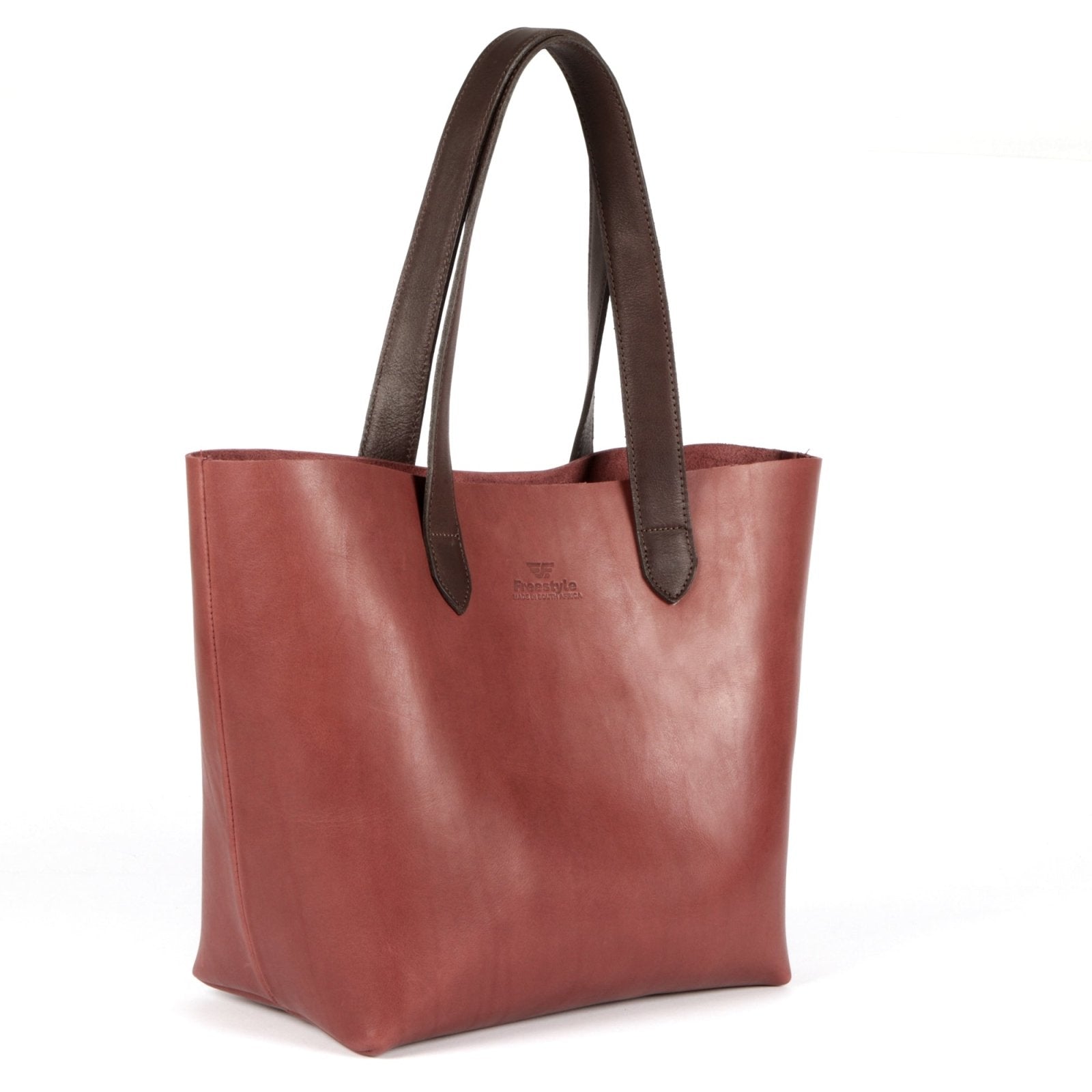 Vega Unlined Premium Leather Shopper Bag - Freestyle SA Proudly local leather boots veldskoens vellies leather shoes suede veldskoens