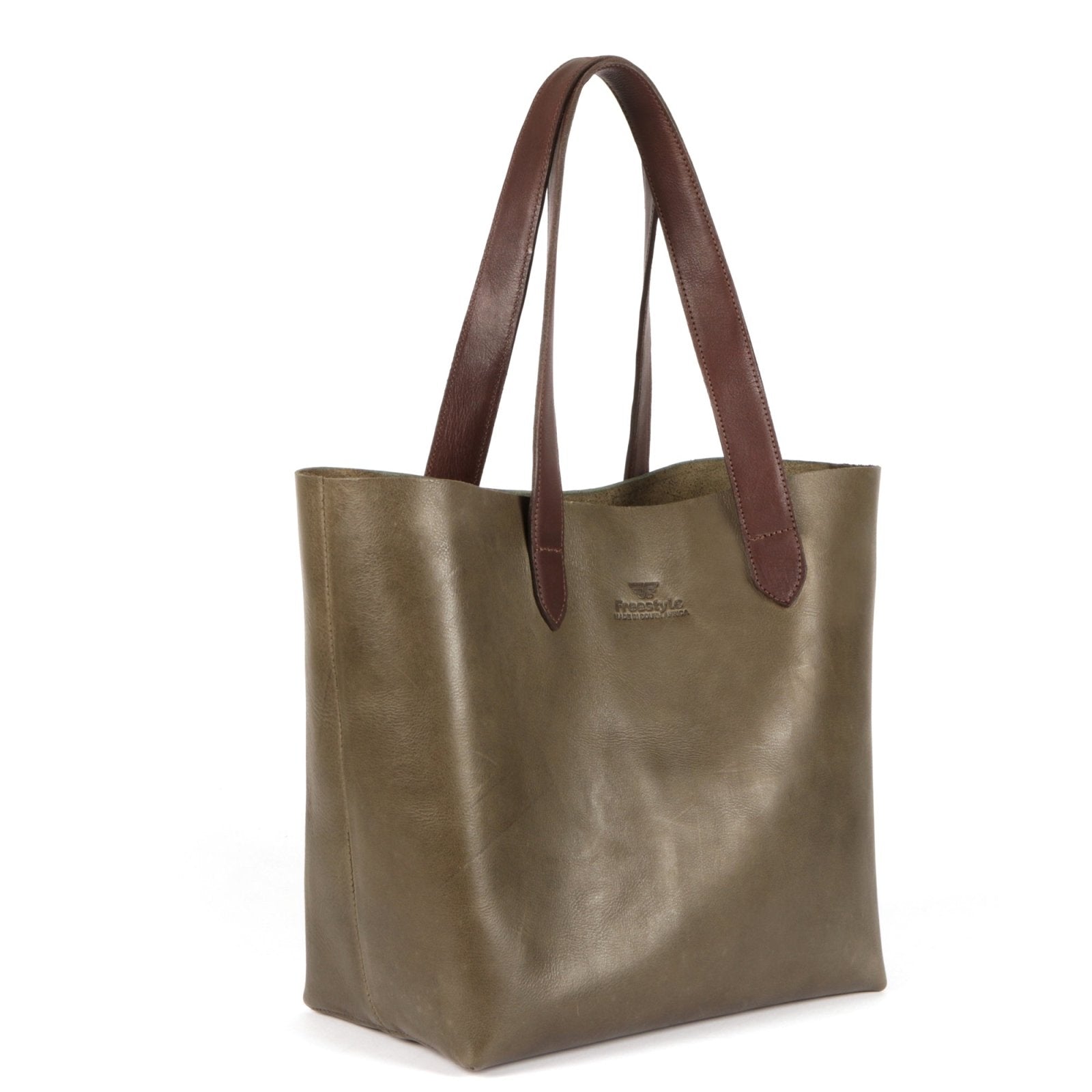 Vega Unlined Premium Leather Shopper Bag - Freestyle SA Proudly local leather boots veldskoens vellies leather shoes suede veldskoens