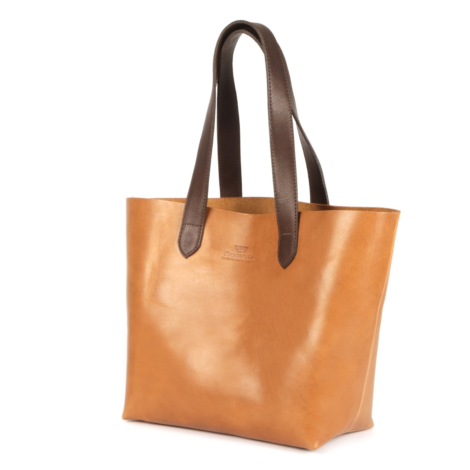 Vega Unlined Premium Leather Shopper Bag - Freestyle SA Proudly local leather boots veldskoens vellies leather shoes suede veldskoens