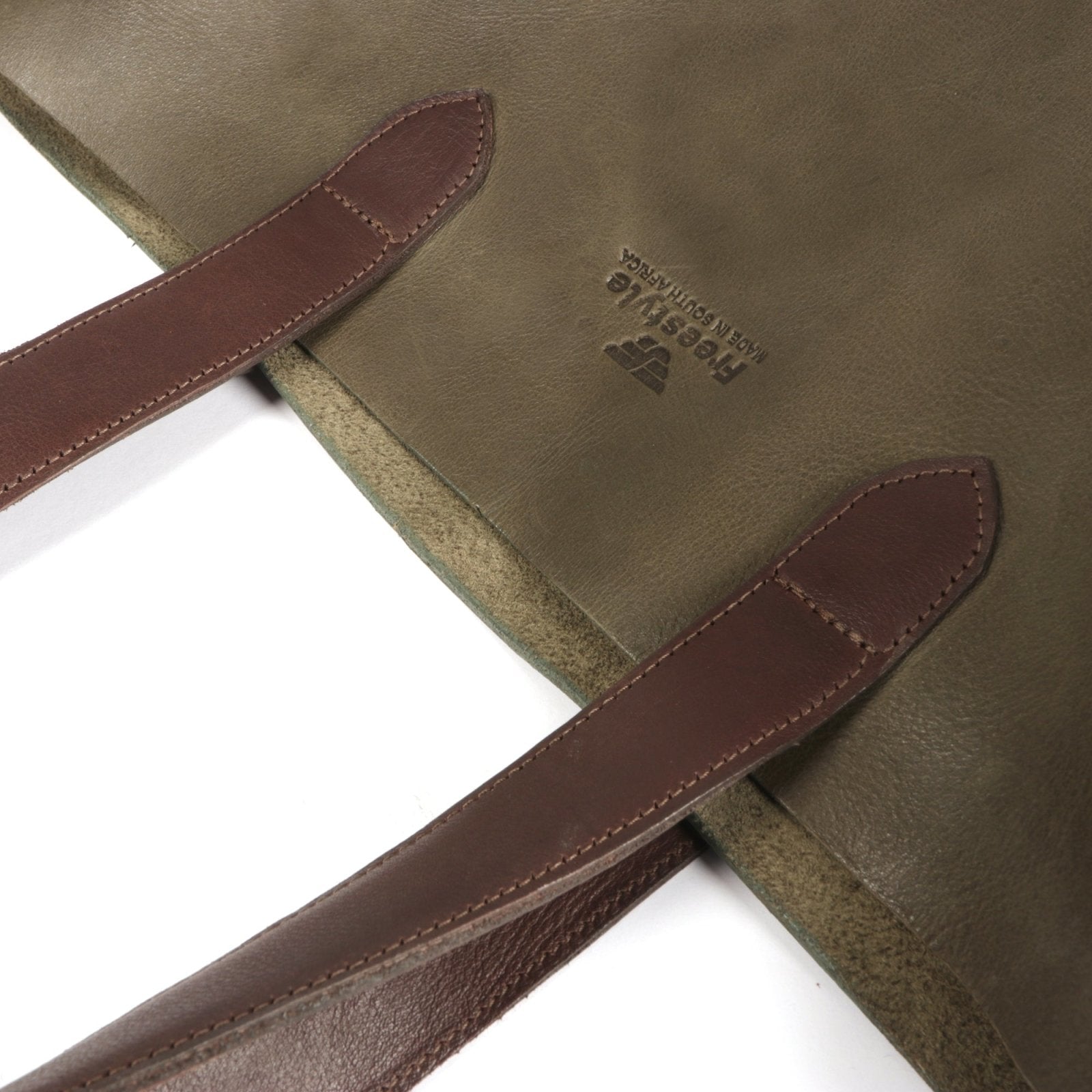 Vega Unlined Premium Leather Shopper Bag - Freestyle SA Proudly local leather boots veldskoens vellies leather shoes suede veldskoens