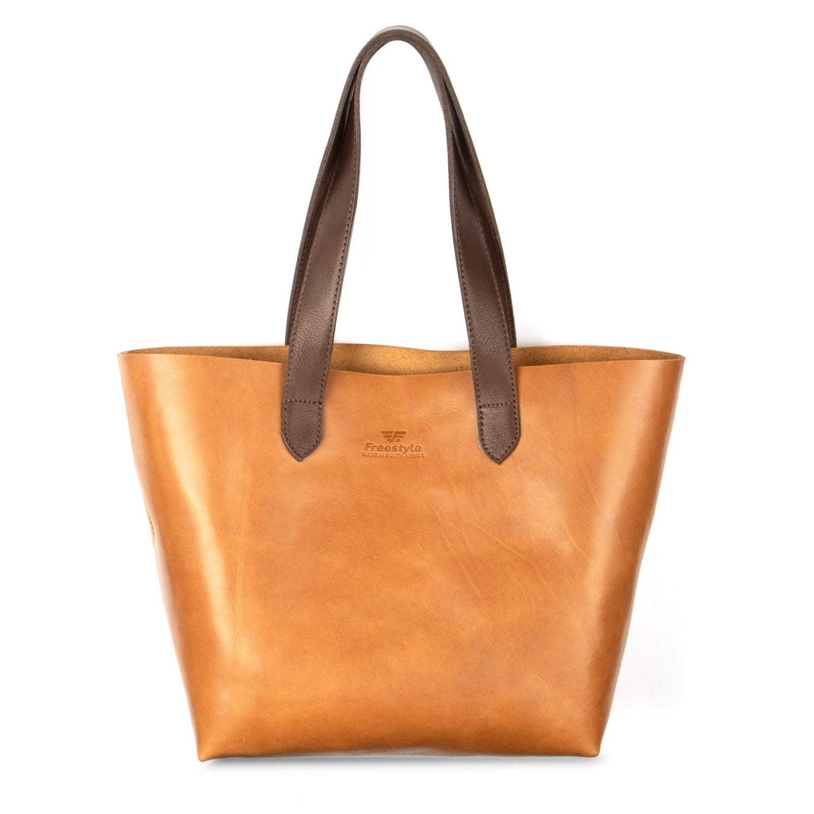 Vega Unlined Premium Leather Shopper Bag - Freestyle SA Proudly local leather boots veldskoens vellies leather shoes suede veldskoens
