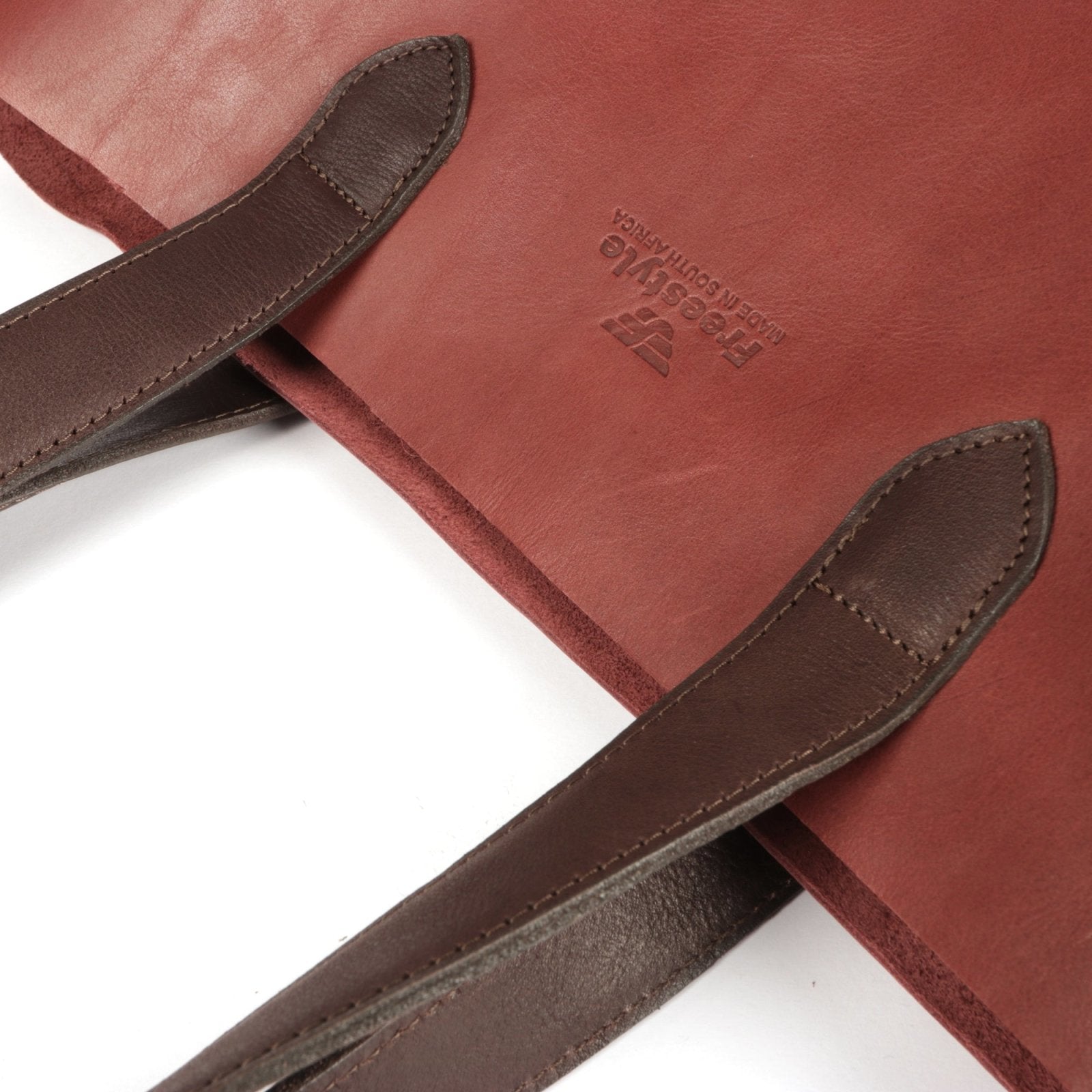 Vega Unlined Premium Leather Shopper Bag - Freestyle SA Proudly local leather boots veldskoens vellies leather shoes suede veldskoens