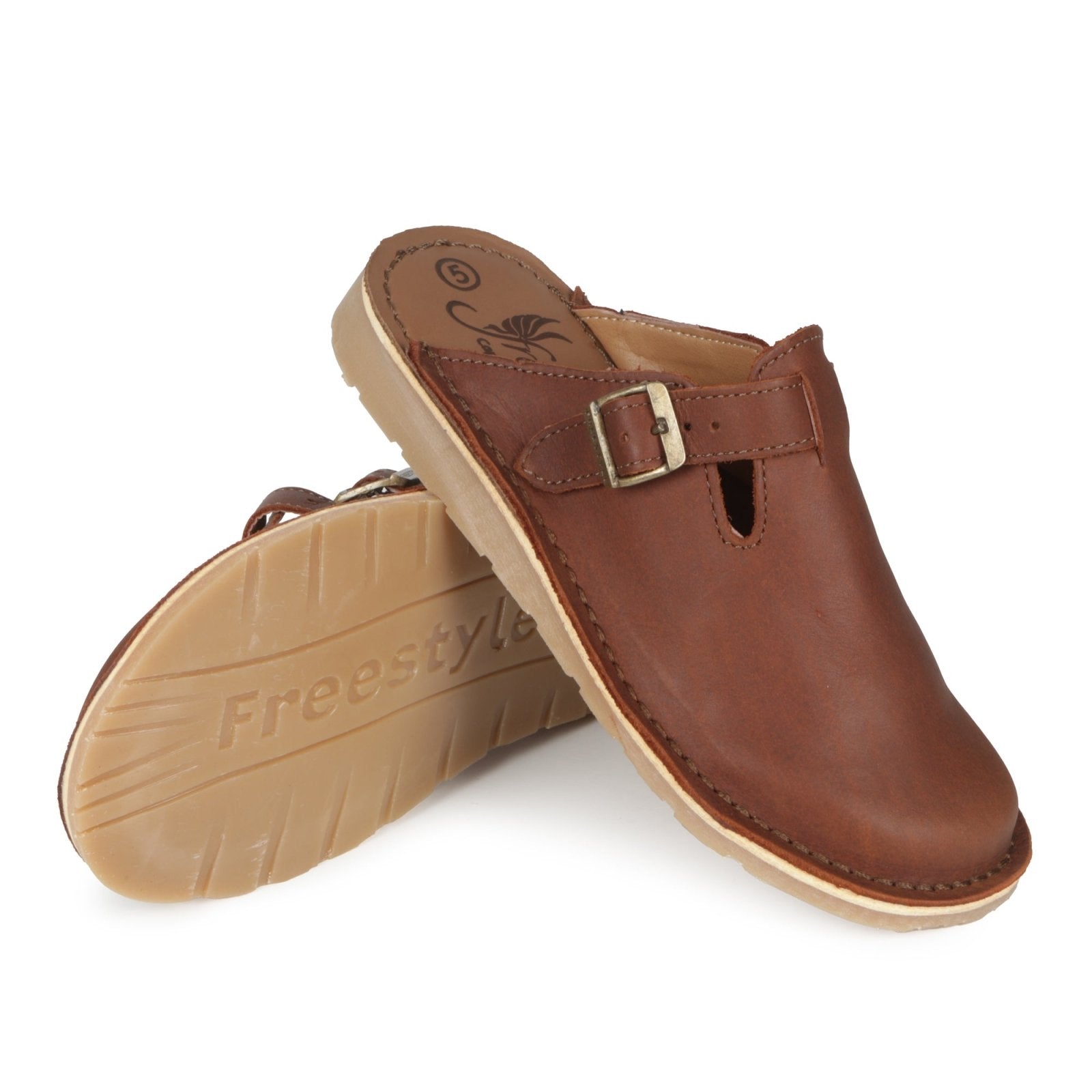 Black Friday - Charlize premium leather handcrafted clog - Fynbos Brown - Freestyle SA Proudly local leather boots veldskoens vellies leather shoes suede veldskoens