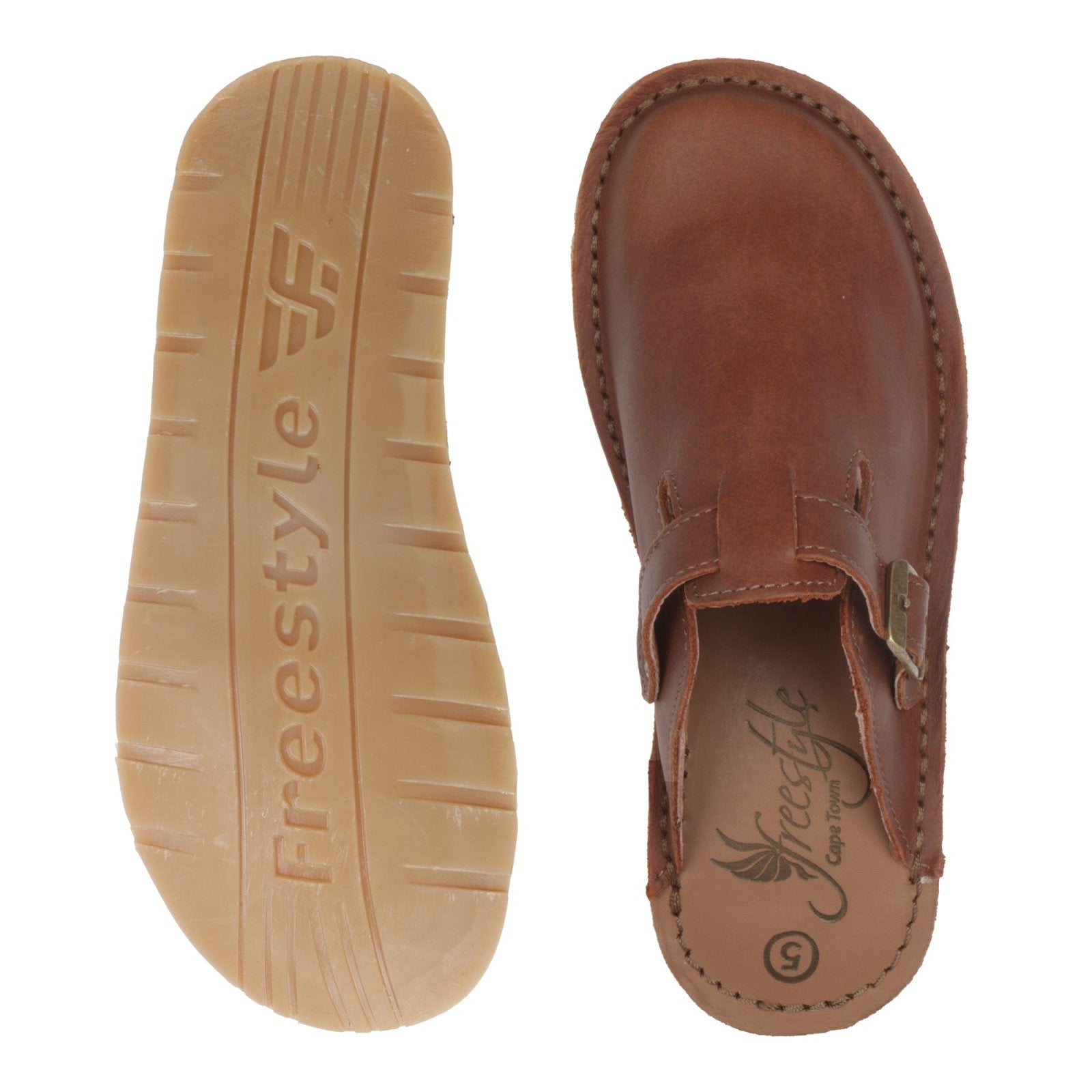 Black Friday - Charlize premium leather handcrafted clog - Fynbos Brown - Freestyle SA Proudly local leather boots veldskoens vellies leather shoes suede veldskoens