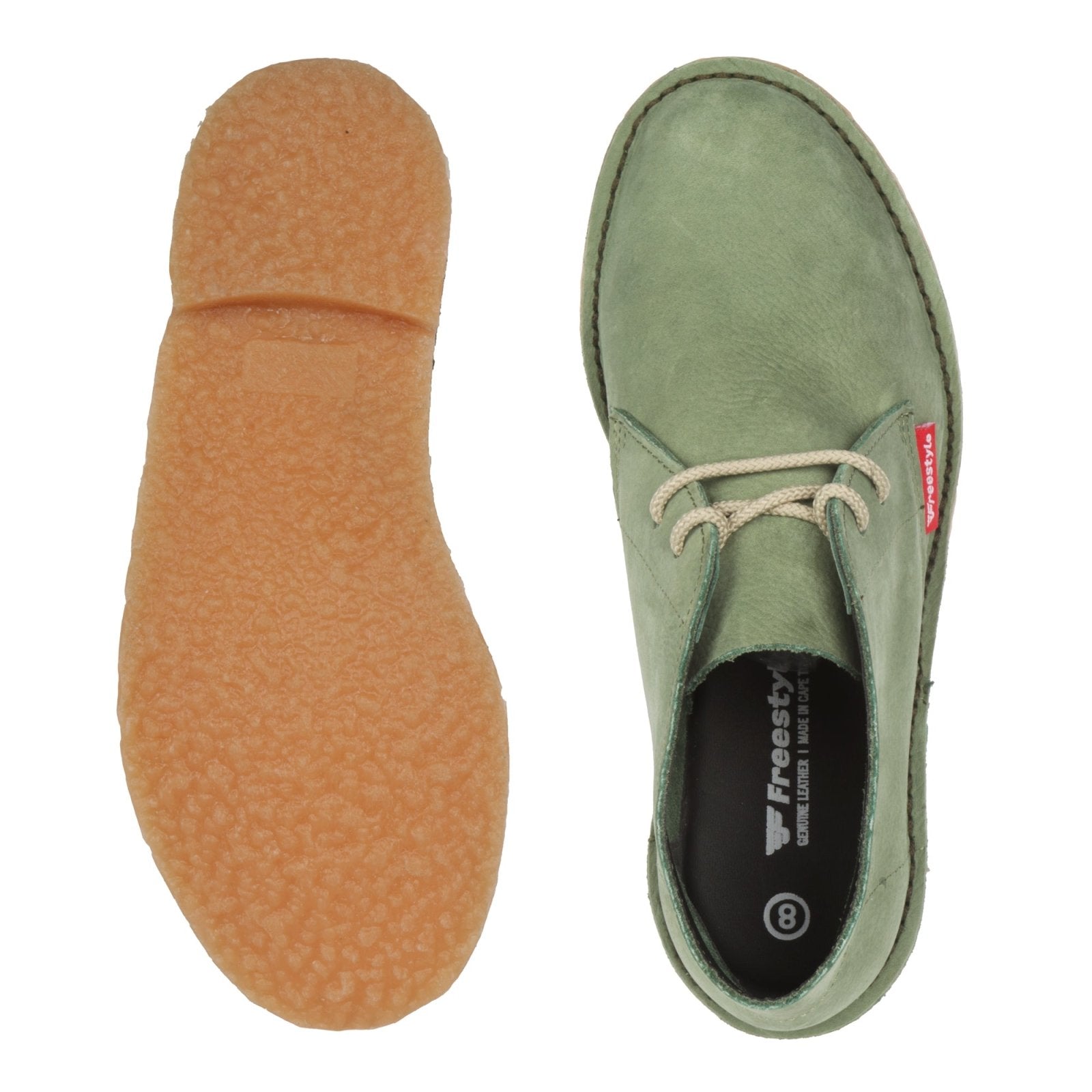 BLACK FRIDAY - Hunter Premium Leather Veldskoen - Nubuck Sage - Freestyle SA Proudly local leather boots veldskoens vellies leather shoes suede veldskoens