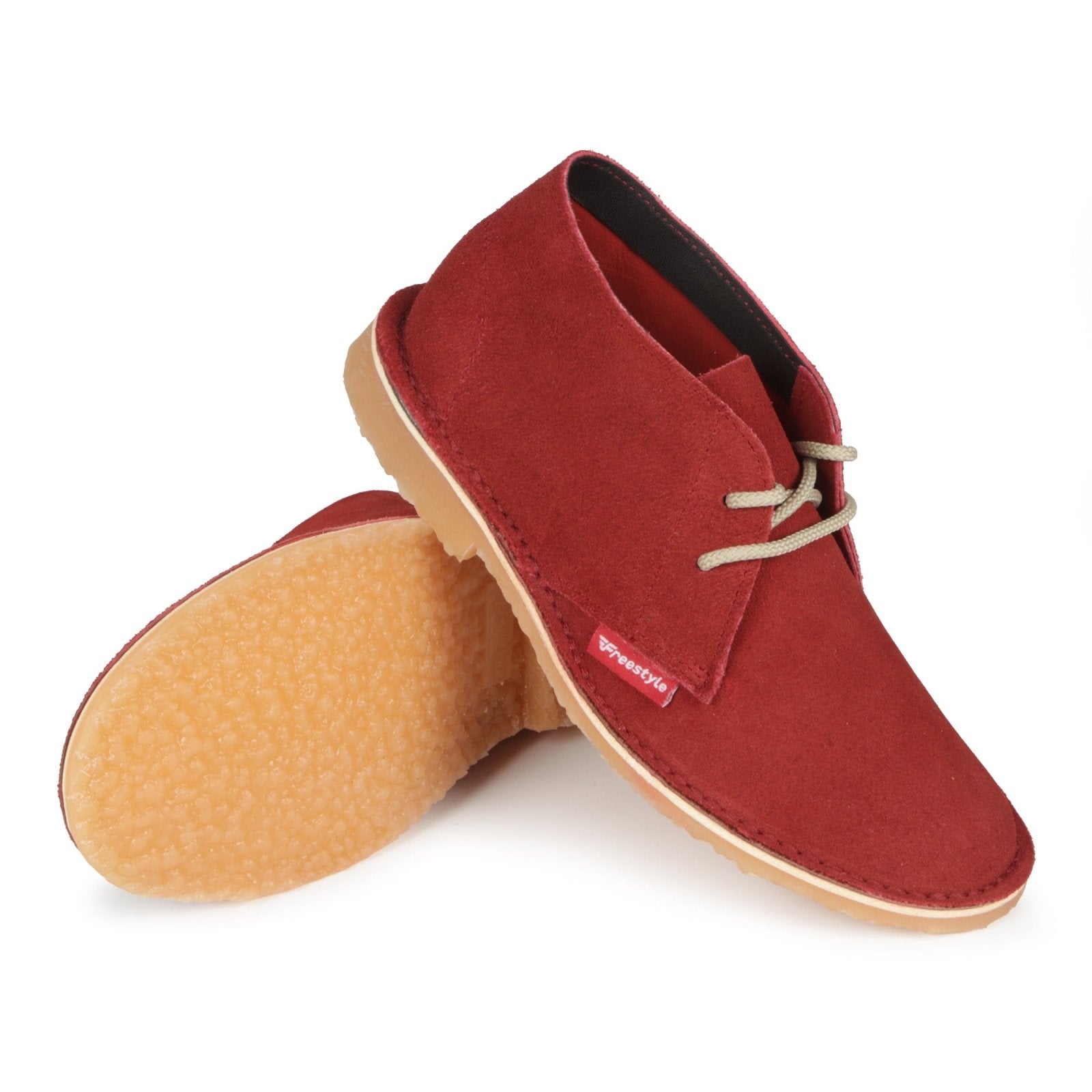 BLACK FRIDAY - Hunter Premium Leather Veldskoen - Suede Red - Freestyle SA Proudly local leather boots veldskoens vellies leather shoes suede veldskoens