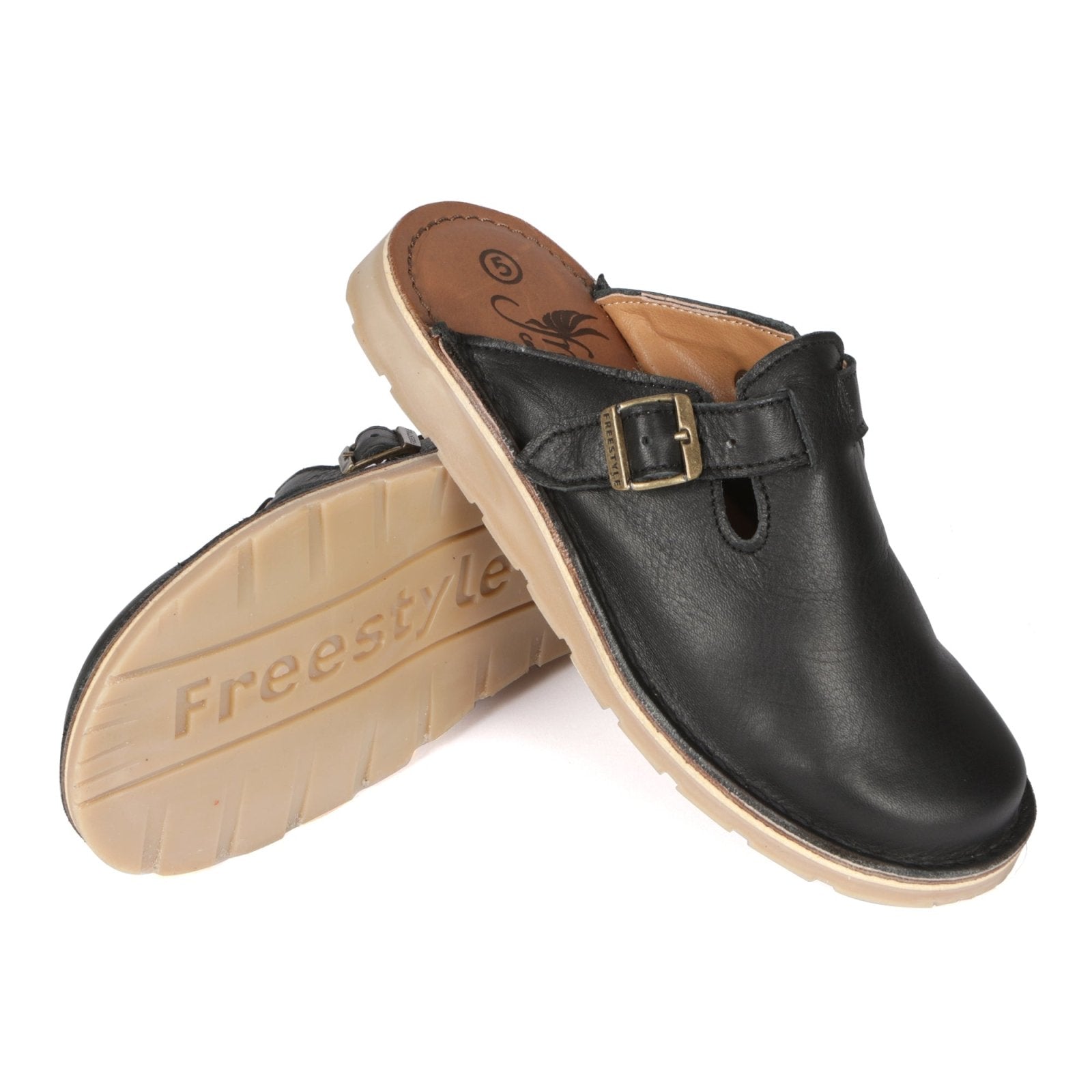 Charlize premium leather handcrafted clog - Main Image