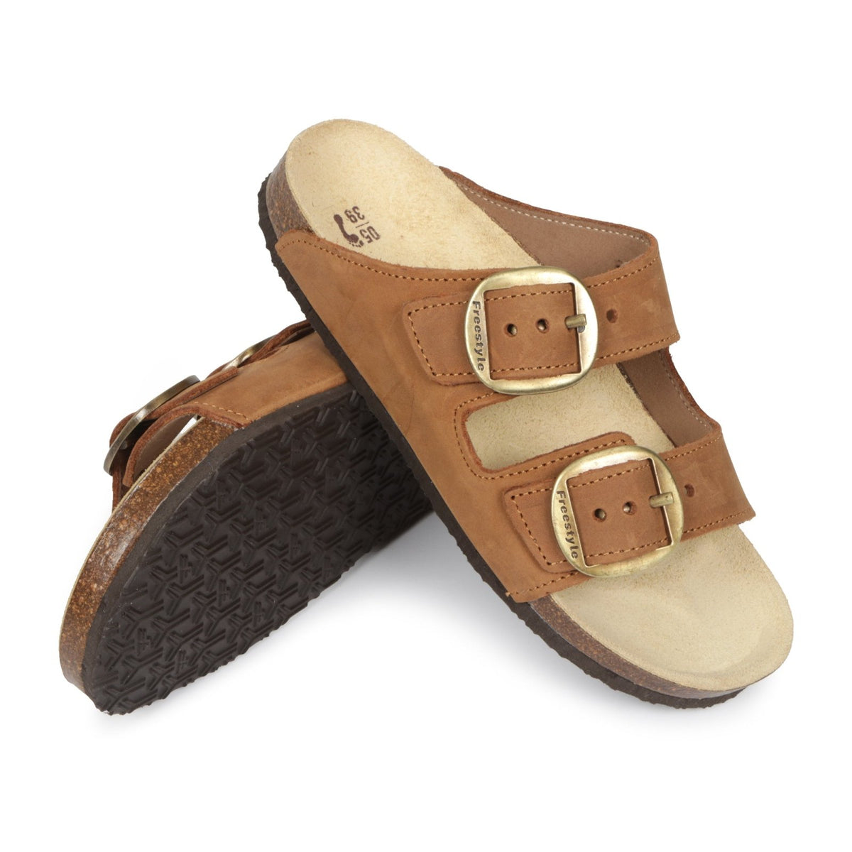 Corkies Kiirsten Ladies Anatomical Premium Leather sandals - Freestyle SA Proudly local leather boots veldskoens vellies leather shoes suede veldskoens