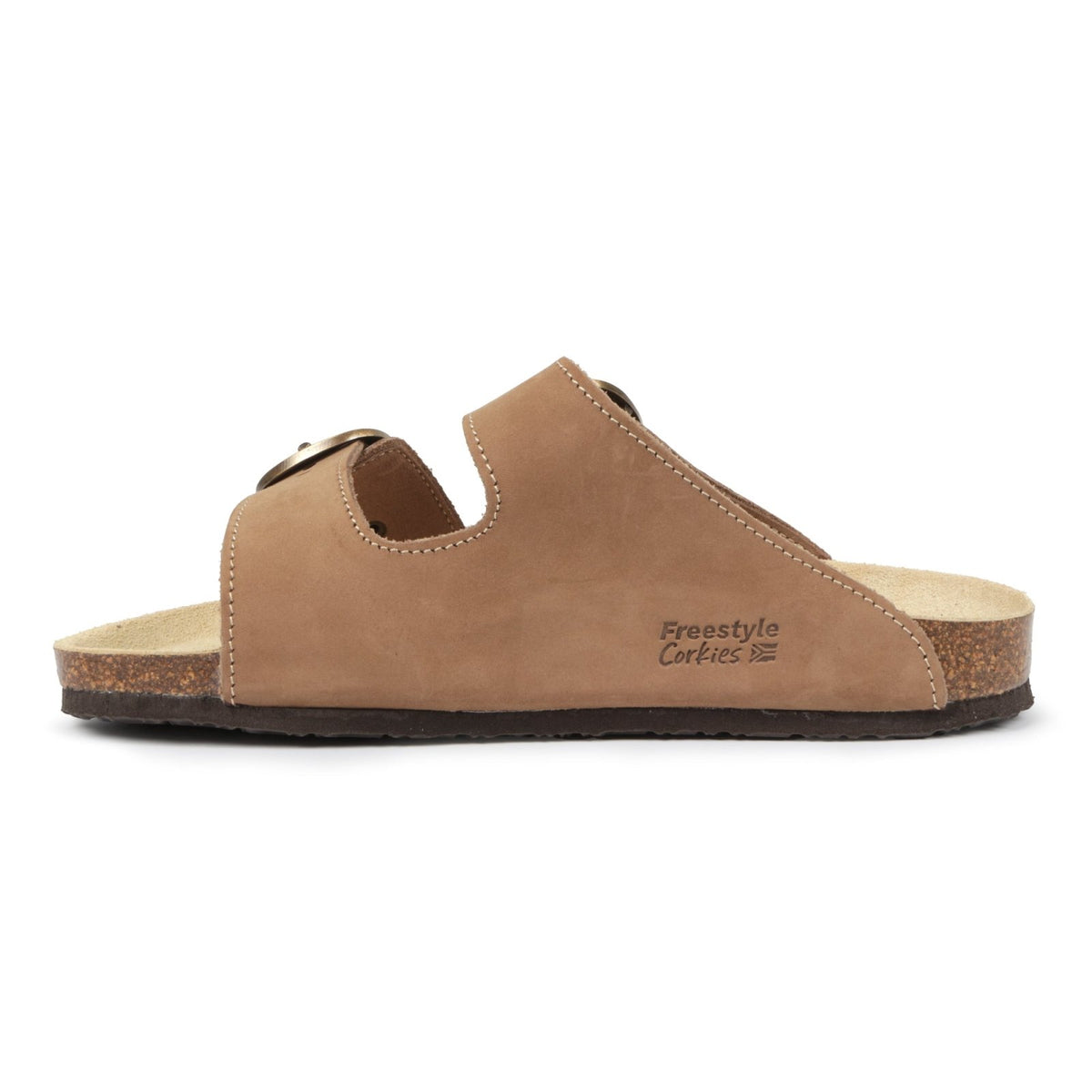 Corkies Kiirsten Ladies Anatomical Premium Leather sandals - Freestyle SA Proudly local leather boots veldskoens vellies leather shoes suede veldskoens