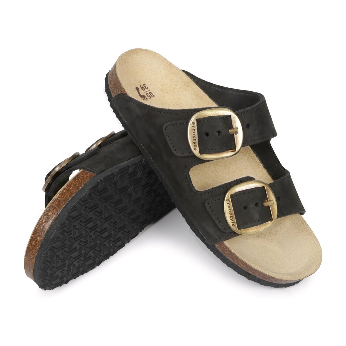 Corkies Kiirsten Ladies Anatomical Premium Leather sandals - Freestyle SA Proudly local leather boots veldskoens vellies leather shoes suede veldskoens
