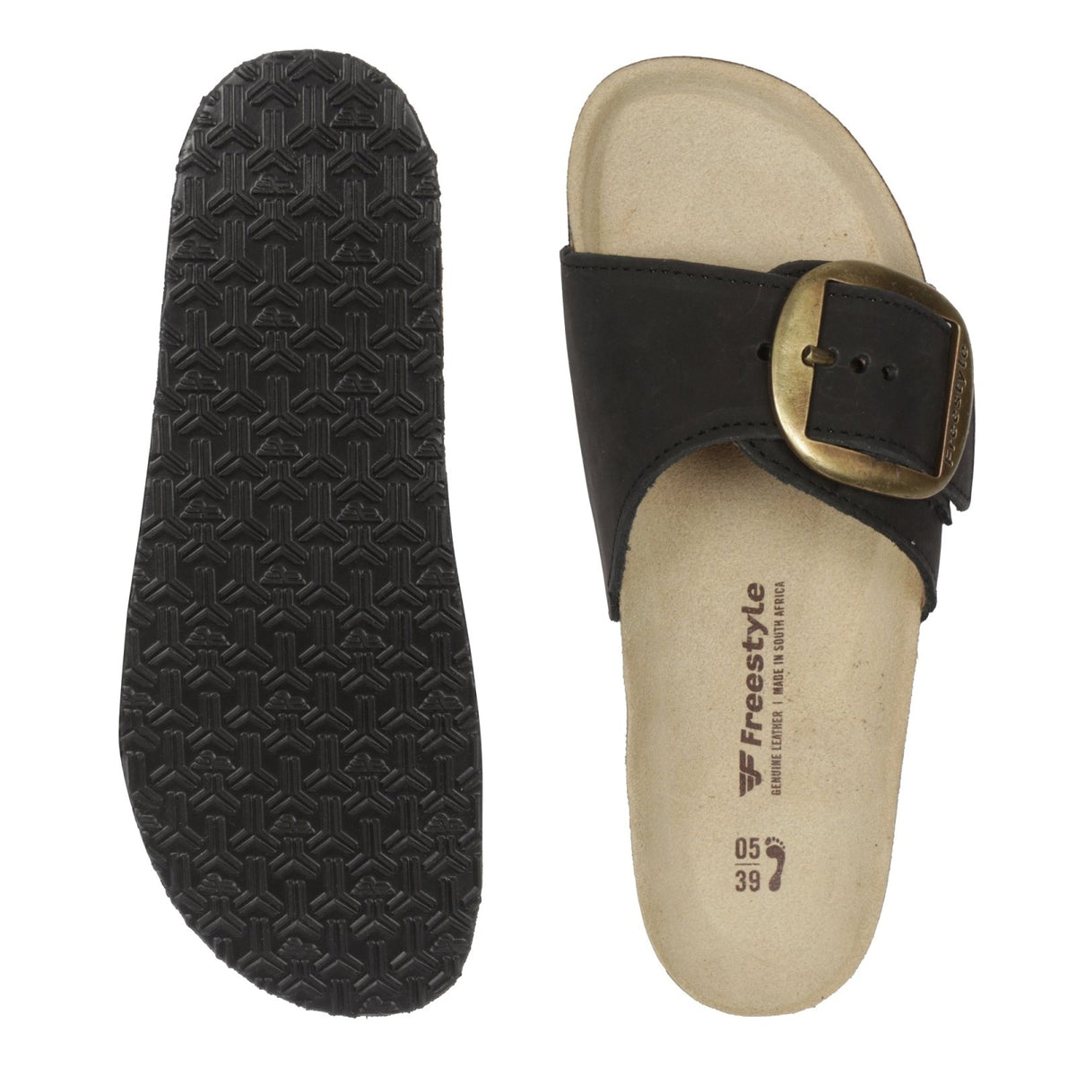 Corkies Saskia Ladies Anatomical Premium Leather sandals - Freestyle SA Proudly local leather boots veldskoens vellies leather shoes suede veldskoens