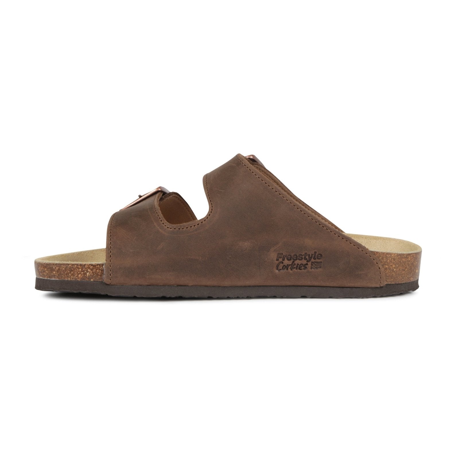 Corkies Sophie Ladies Anatomical Premium Leather sandals - Freestyle SA Proudly local leather boots veldskoens vellies leather shoes suede veldskoens