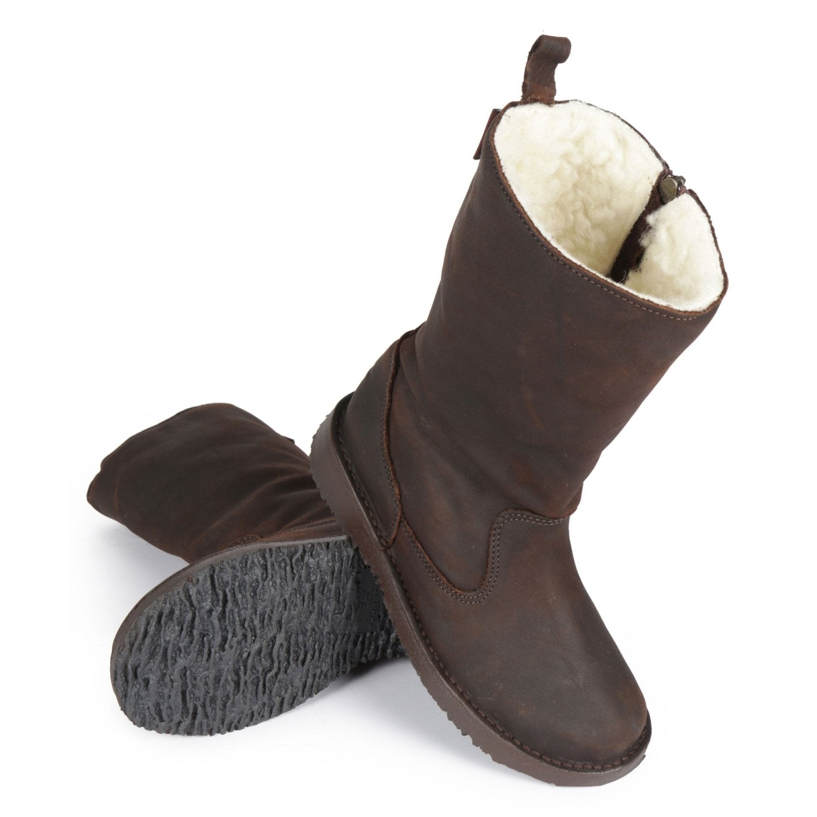 Eskimo 100% wool - lined ladies premium leather boot - Freestyle SA Proudly local leather boots veldskoens vellies leather shoes suede veldskoens