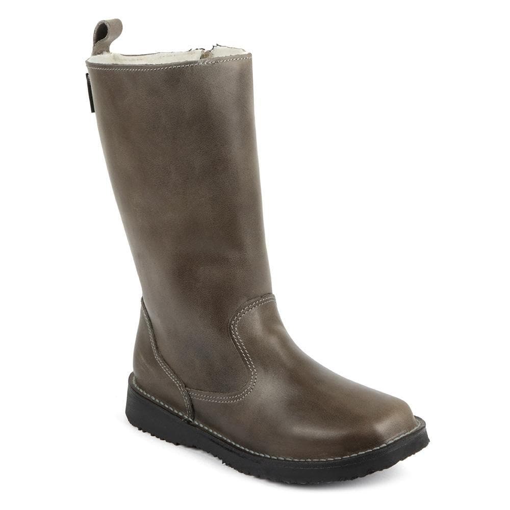 Eskimo 100% wool - lined ladies premium leather boot - Freestyle SA Proudly local leather boots veldskoens vellies leather shoes suede veldskoens