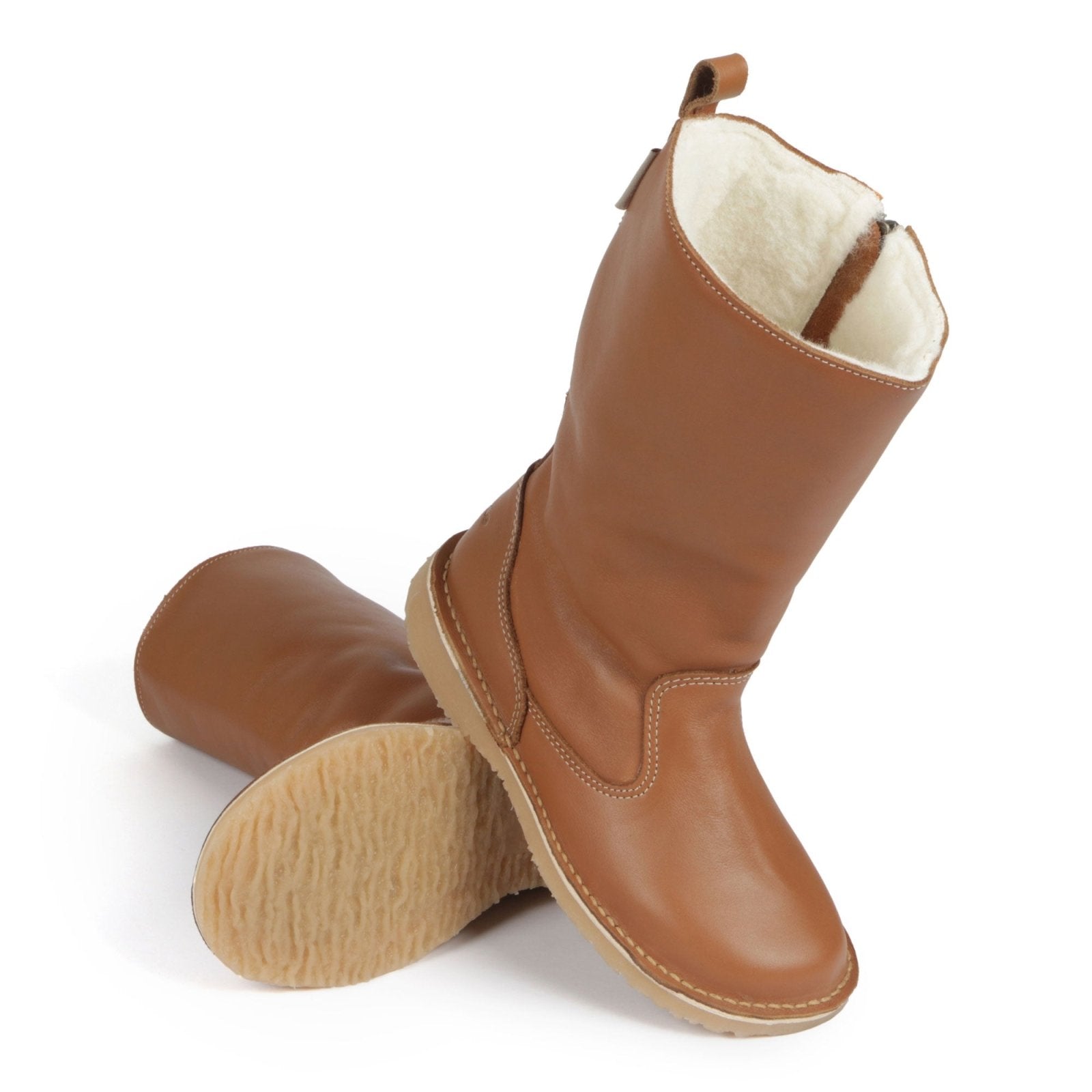 Eskimo 100% wool - lined ladies premium leather boot - Freestyle SA Proudly local leather boots veldskoens vellies leather shoes suede veldskoens
