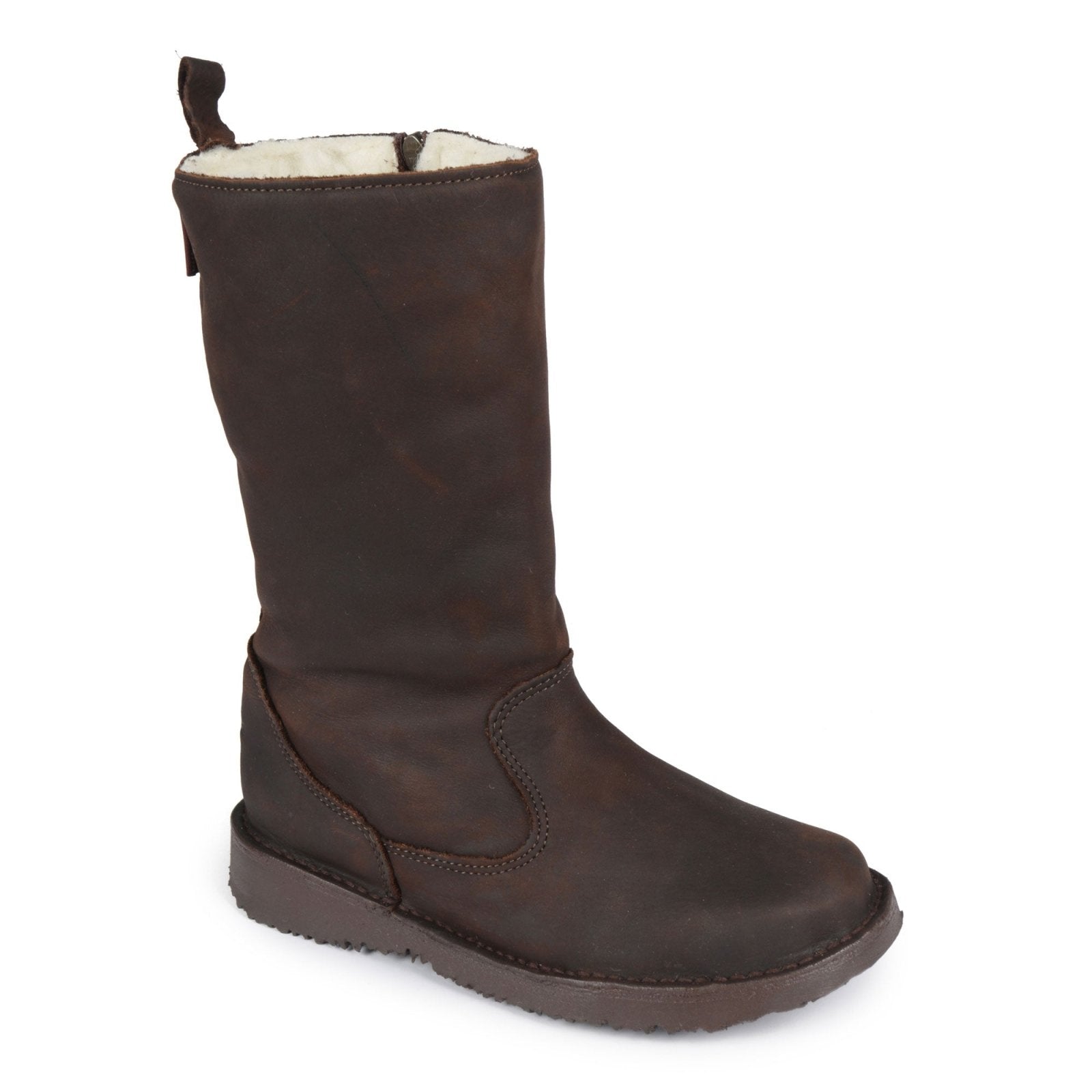 Eskimo 100% wool - lined ladies premium leather boot - Freestyle SA Proudly local leather boots veldskoens vellies leather shoes suede veldskoens