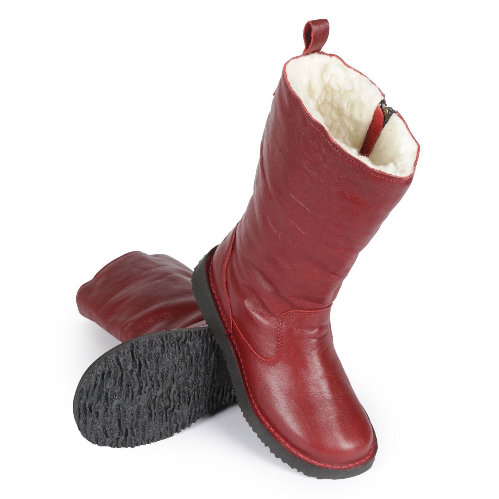 Eskimo 100% wool - lined ladies premium leather boot - Freestyle SA Proudly local leather boots veldskoens vellies leather shoes suede veldskoens