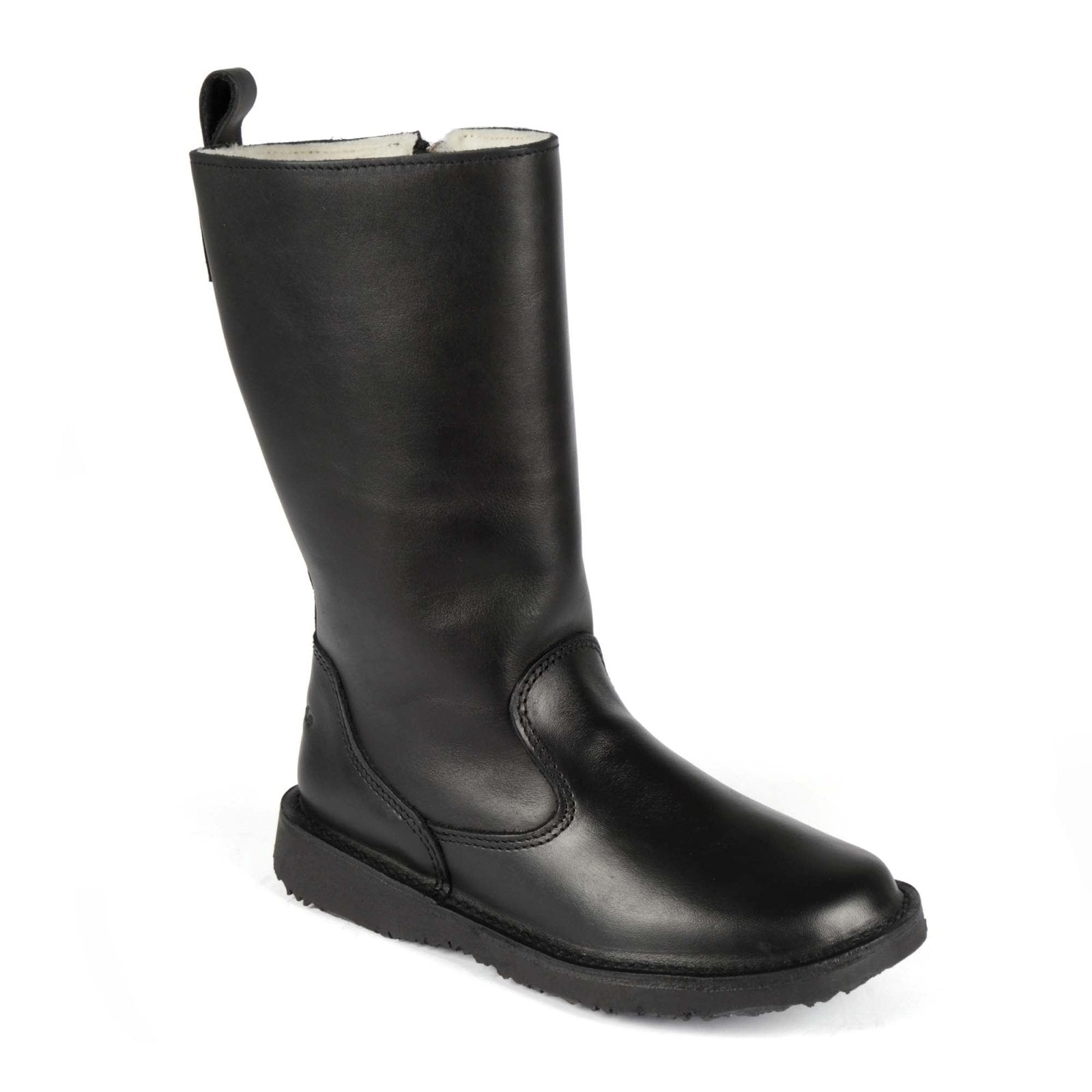 Eskimo 100% wool-lined ladies premium leather boot - Bundu Black - Freestyle SA Proudly local leather boots veldskoens vellies leather shoes suede veldskoens