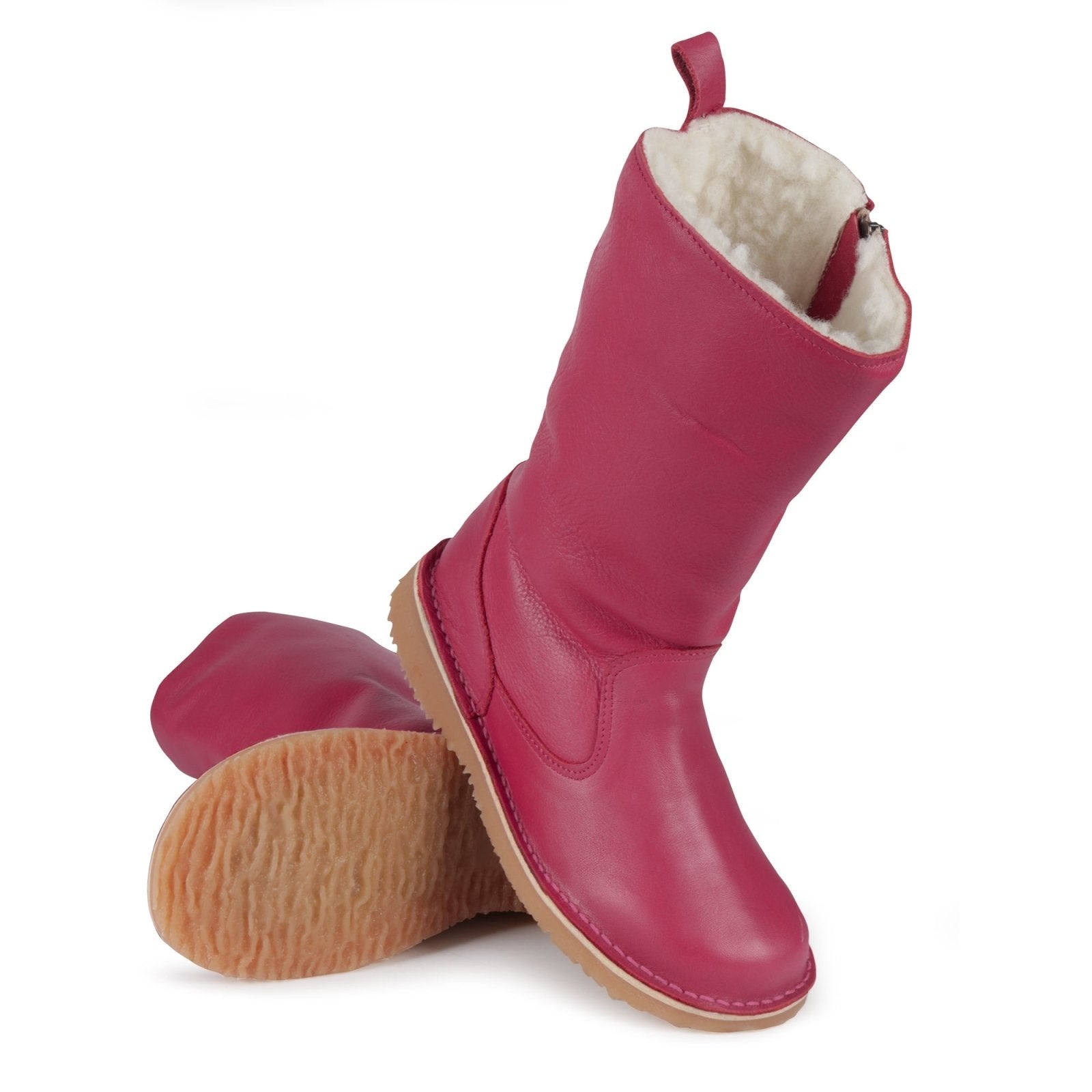Wool lined leather boots clearance