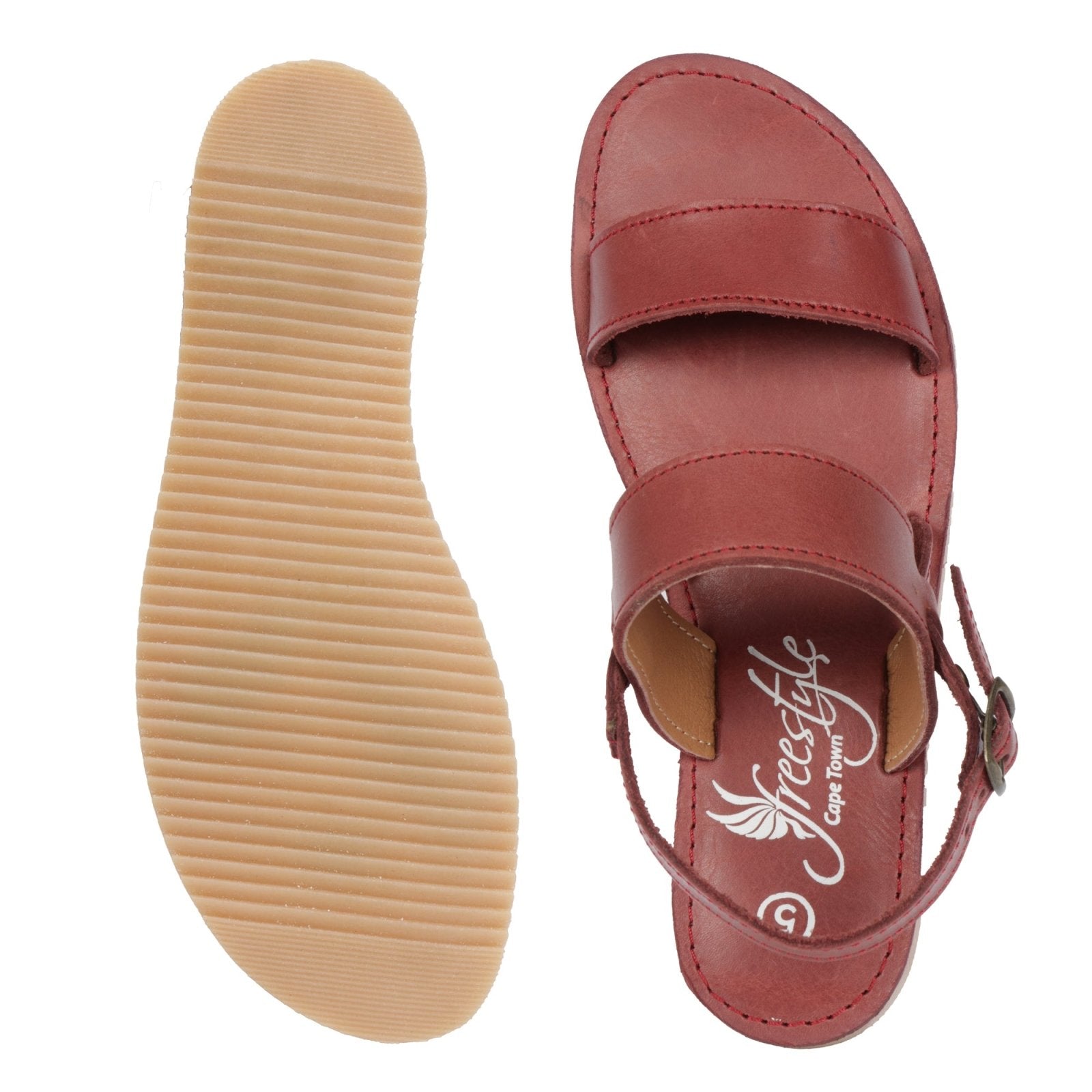 Freestyle Scarlet Handcrafted Ladies Leather Summer Sandal - Freestyle SA Proudly local leather boots veldskoens vellies leather shoes suede veldskoens