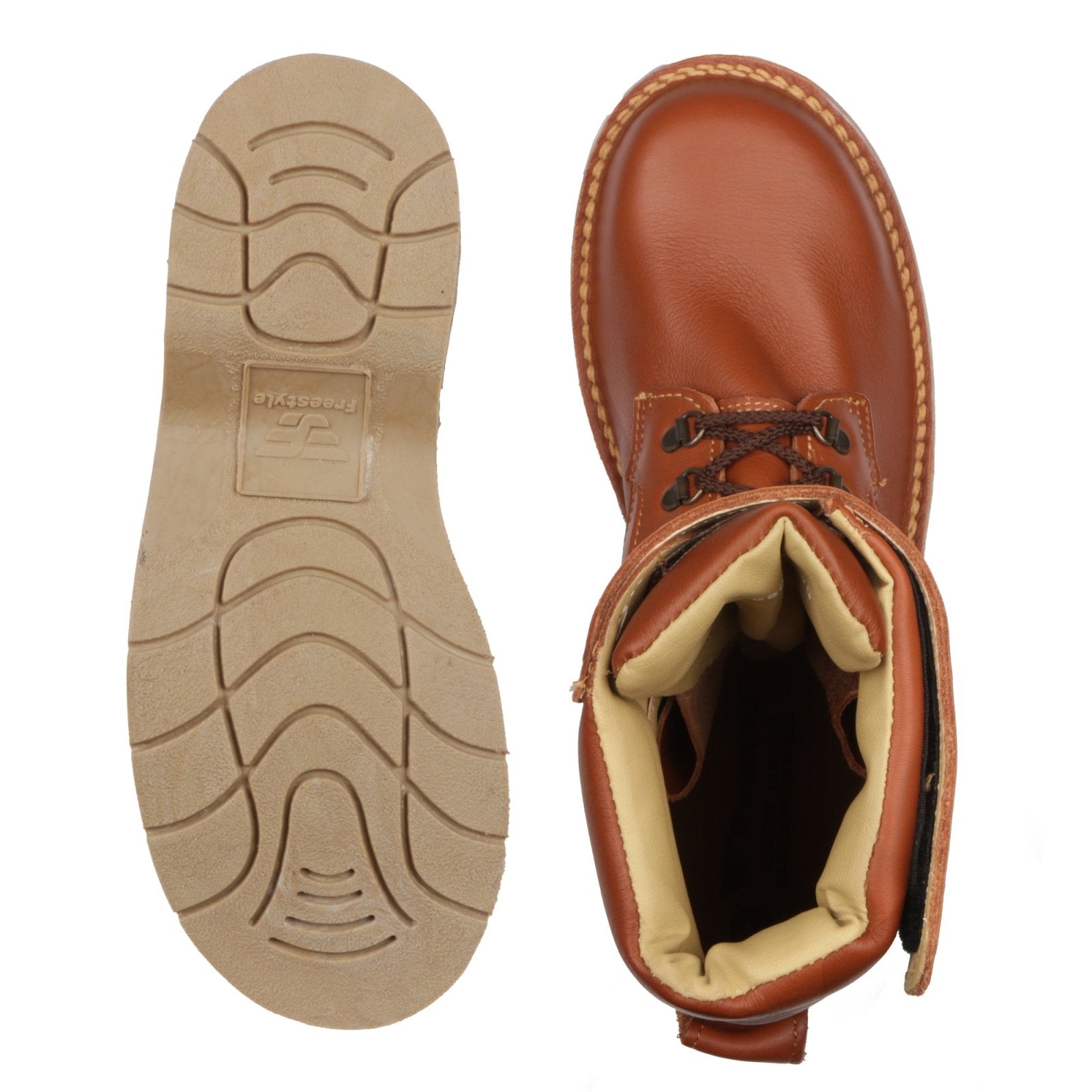 Gemsbok Soft Premium Leather Hunting Boot on a Camel Sole - Freestyle SA Proudly local leather boots veldskoens vellies leather shoes suede veldskoens