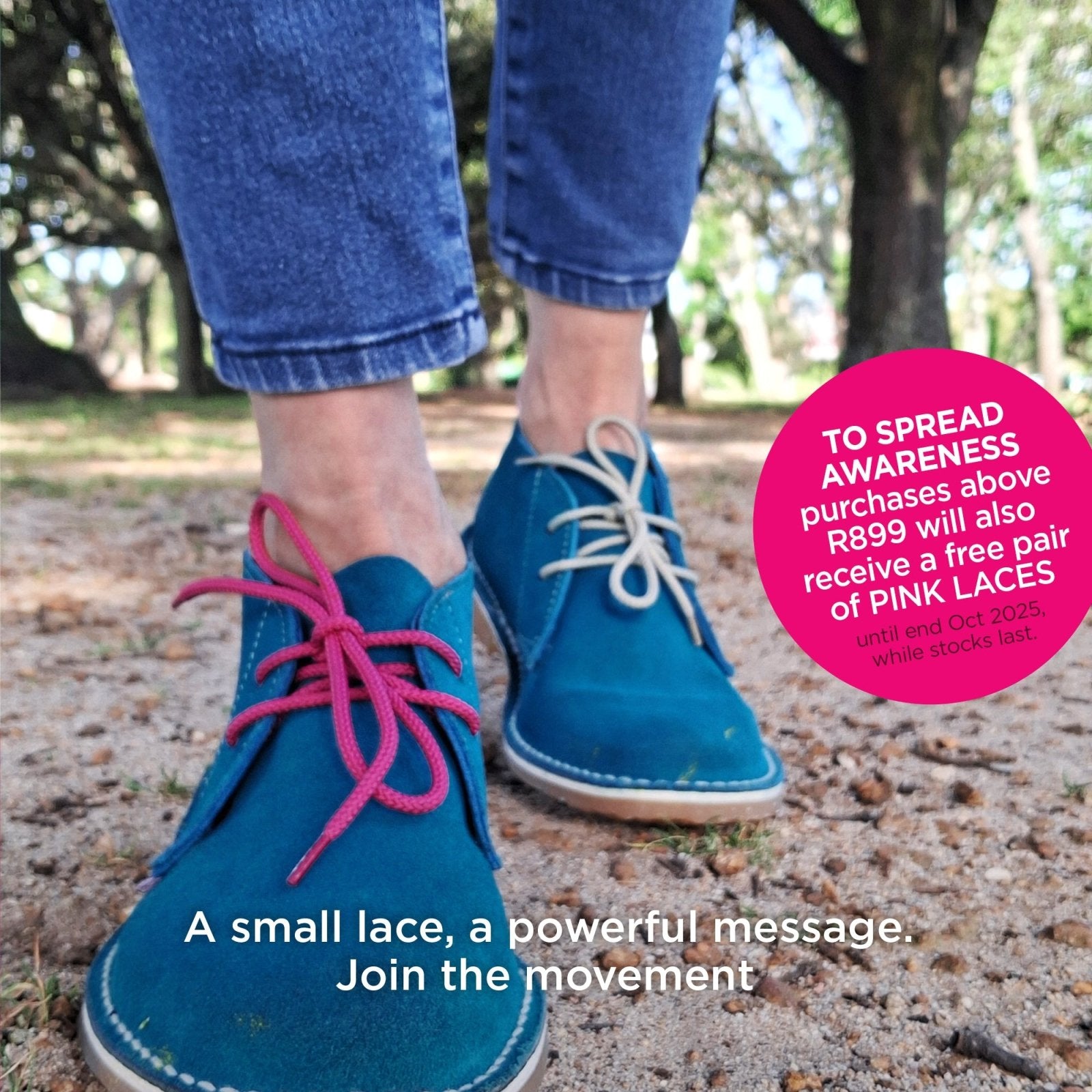 In Her Shoes for Breast Cancer Awareness with Project Flamingo - Freestyle SA Proudly local Leather Goods Supplier leather boots veldskoens vellies leather shoes suede veldskoens