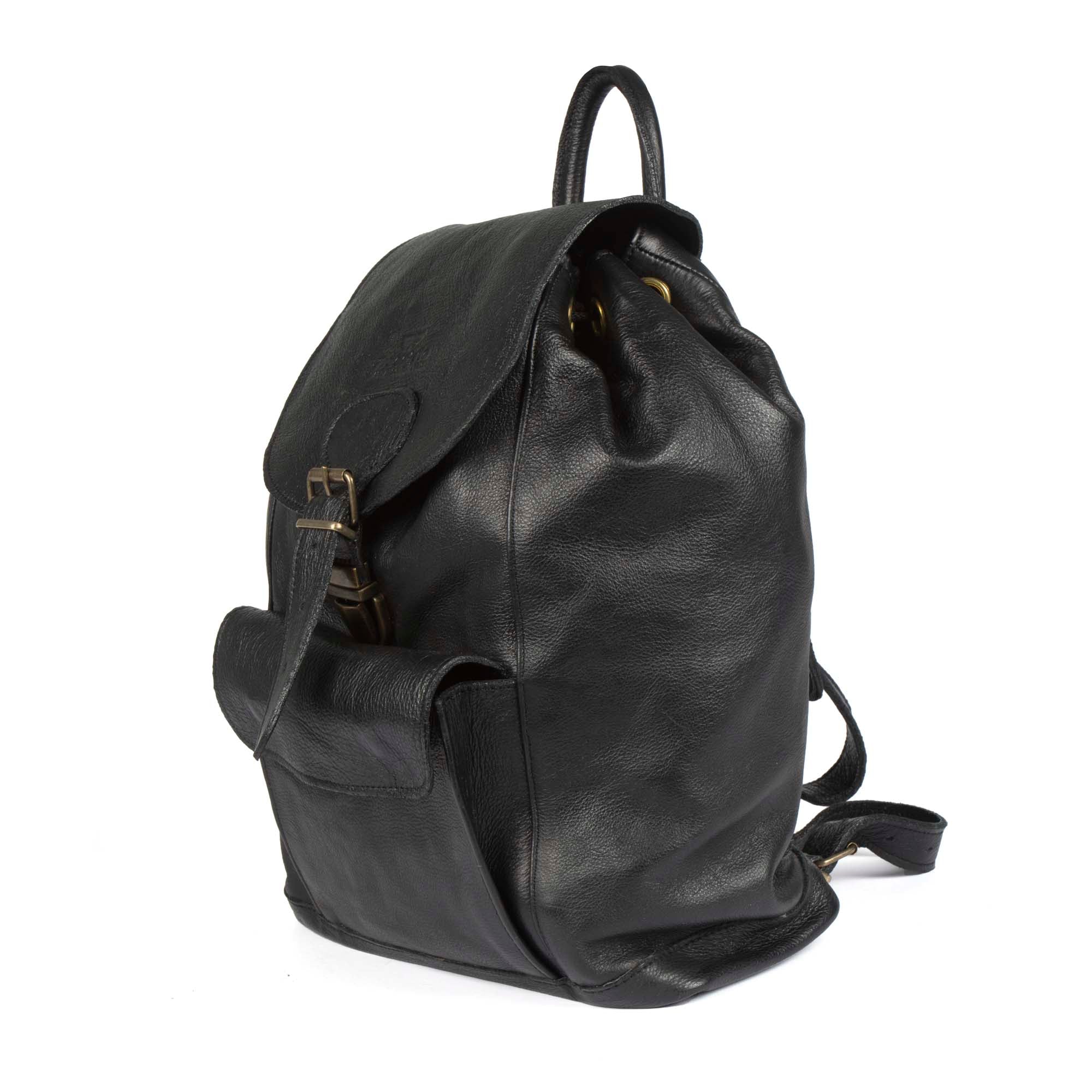 Jacqui Ecology Premium Soft-Milled Genuine Wild Kudu Leather Backpack