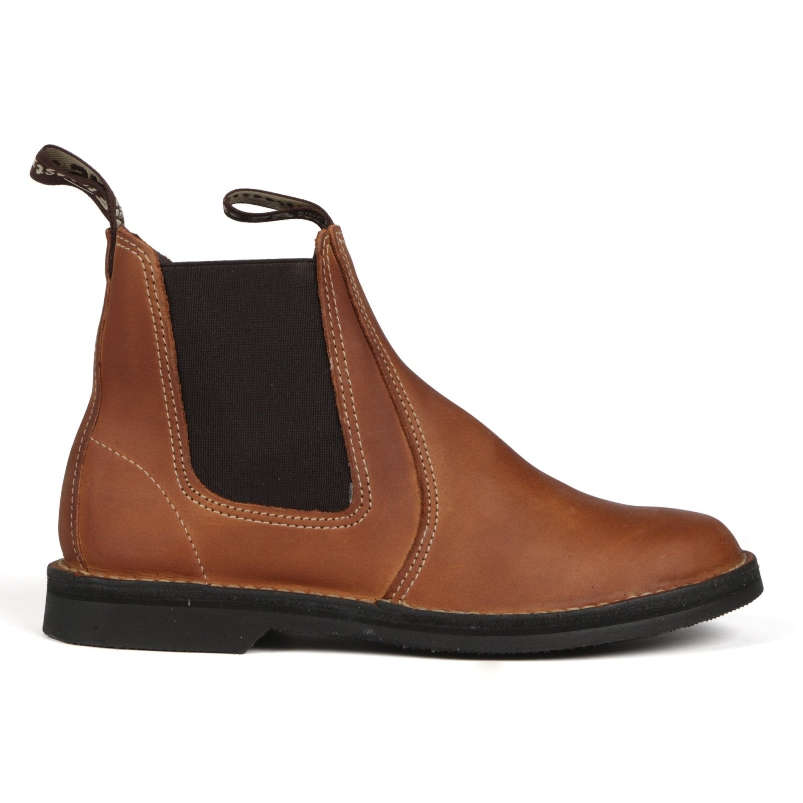 Karoo Ladies Elastic Gusset Leather Veldskoen Boot
