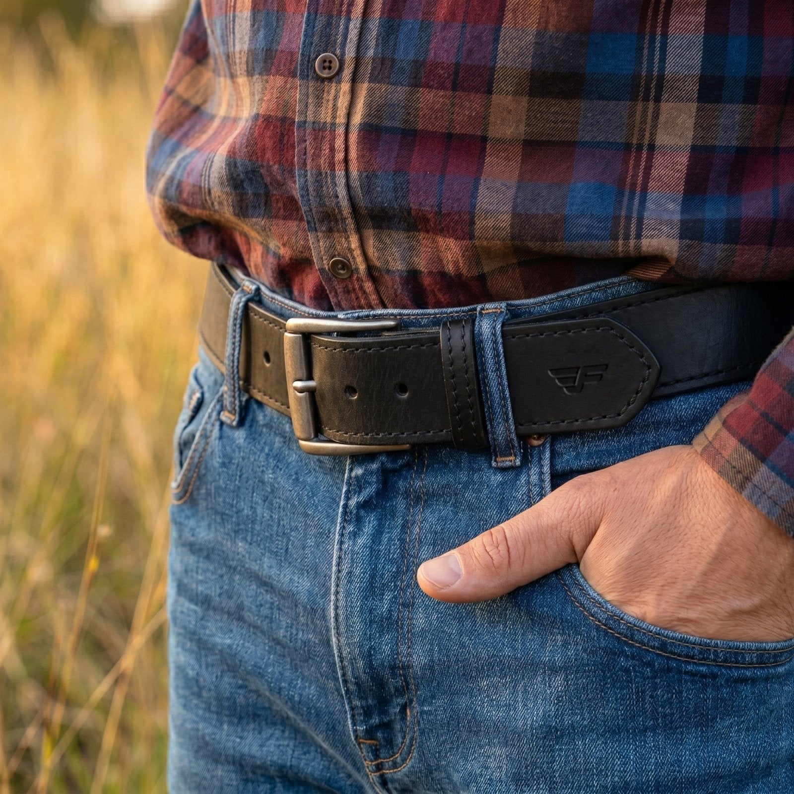 Men's Jaco Stitched 38mm Premium Full Grain Leather Jeans Belt - Freestyle SA Proudly local leather boots veldskoens vellies leather shoes suede veldskoens