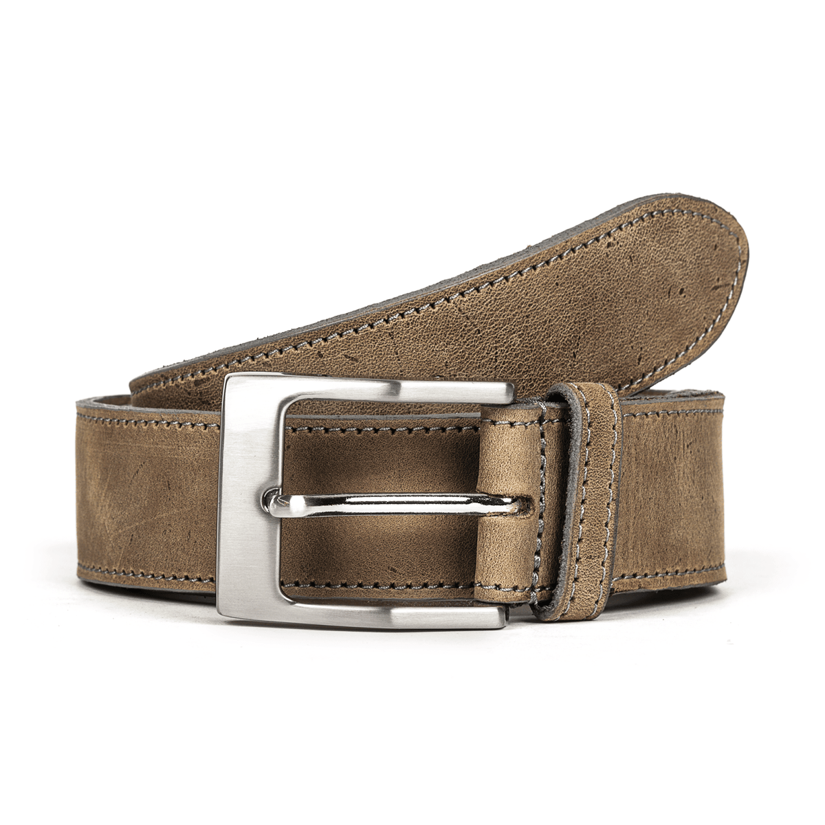 Men's Ranger Stitched 38mm Premium Full Grain Leather Belt - Freestyle SA Proudly local leather boots veldskoens vellies leather shoes suede veldskoens
