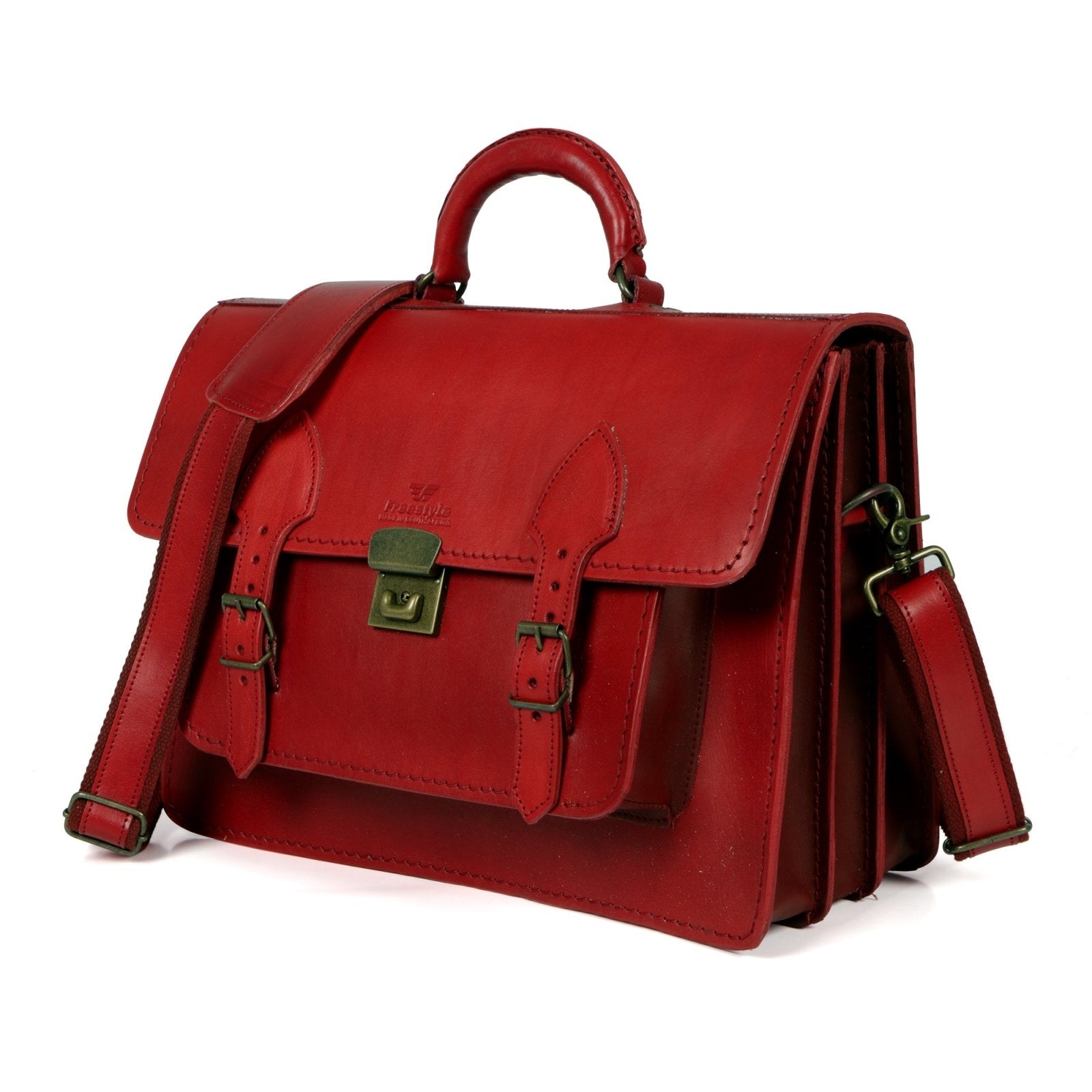 Midi III vegetable - tanned hand - dyed leather satchel - Freestyle SA Proudly local Apparel & Accessories leather boots veldskoens vellies leather shoes suede veldskoens